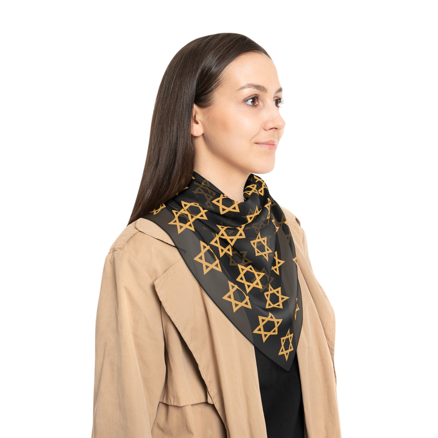 Star of David Poly Scarf Scarves Israel Israeli Jewish Judaism Zionist Zionism Gifts for Her Him