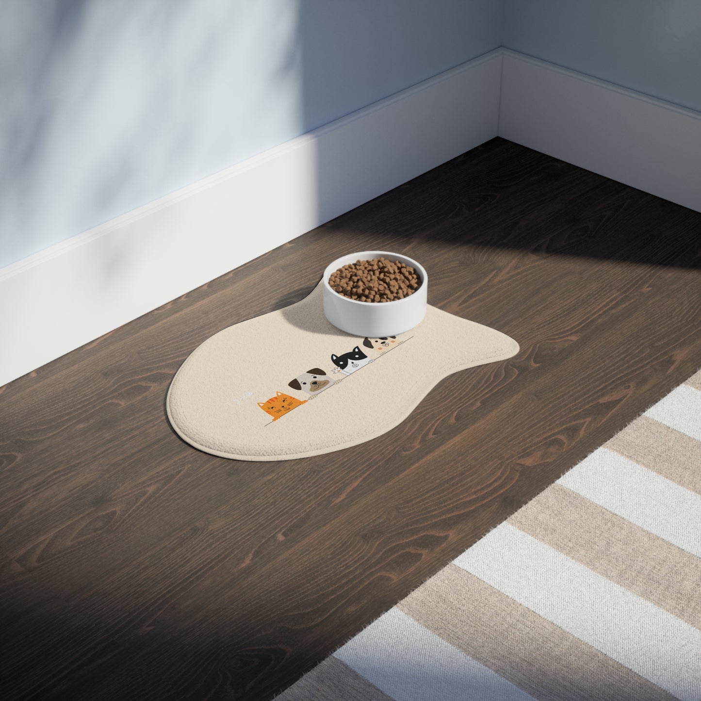 Dogs and Cats - Pet Feeding Mats - Pets Present Feeding Gift Animal Lovers Gifts Him Her Dog Cat Presents Animals