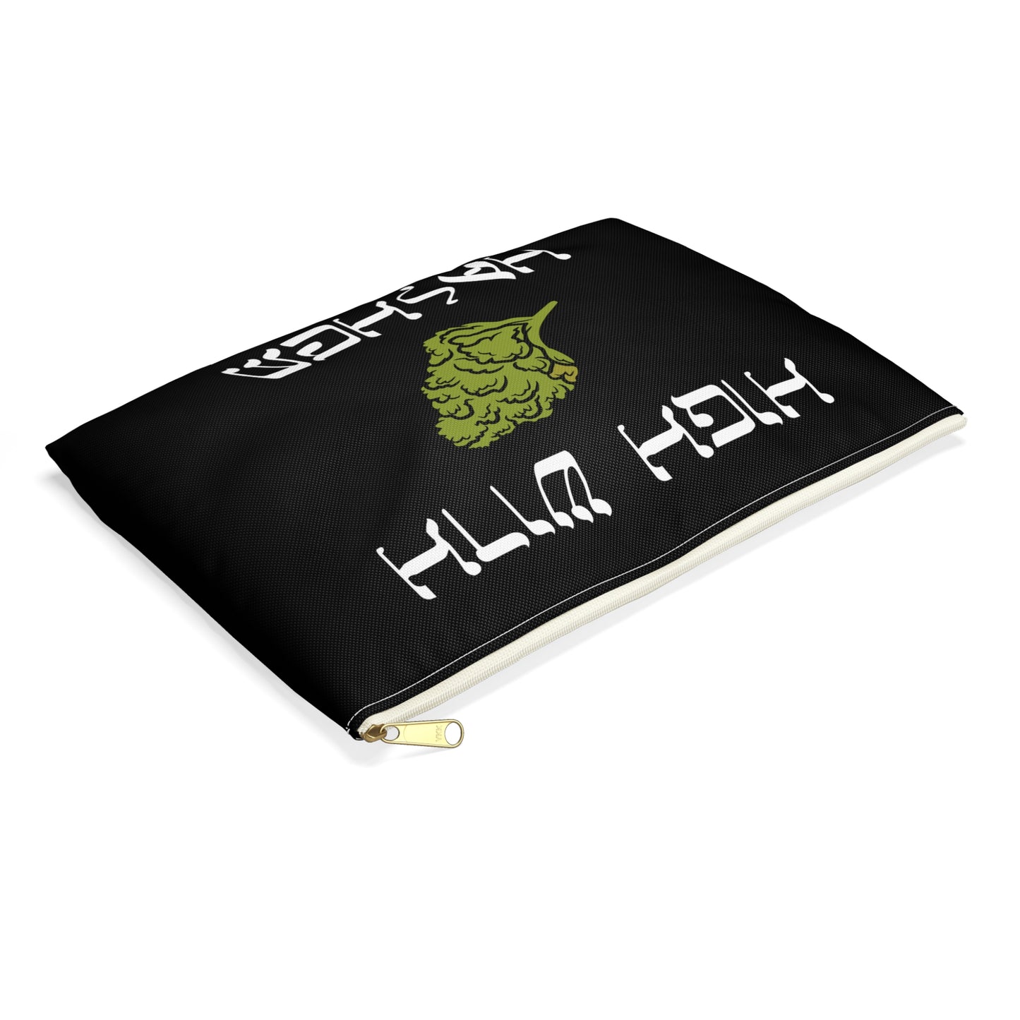 High with Hashem - Accessory Pouch - Stoner Cannabis Weed Jewish Israeli Israel - by Far Out Prints & Co.