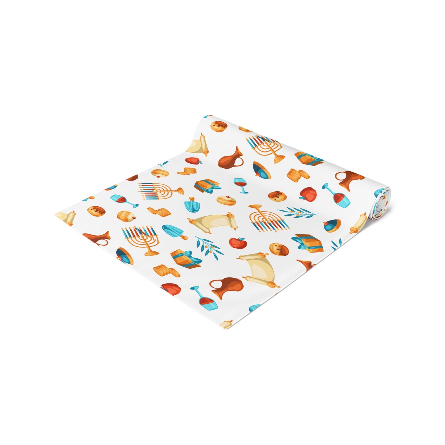 Hannukah Hanuka Hanukkah Chanukah Chanuka Chanukkah Channukah Chanukka 2 | Jewish Holiday Themed | Table Runner