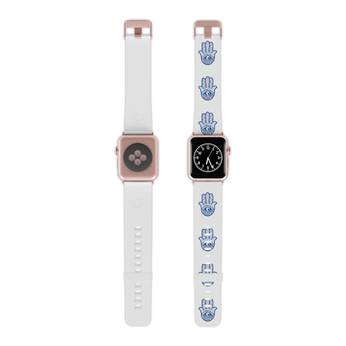 Hamsa Blue Watch Band for Apple Watch by Far Out Prints & Co.