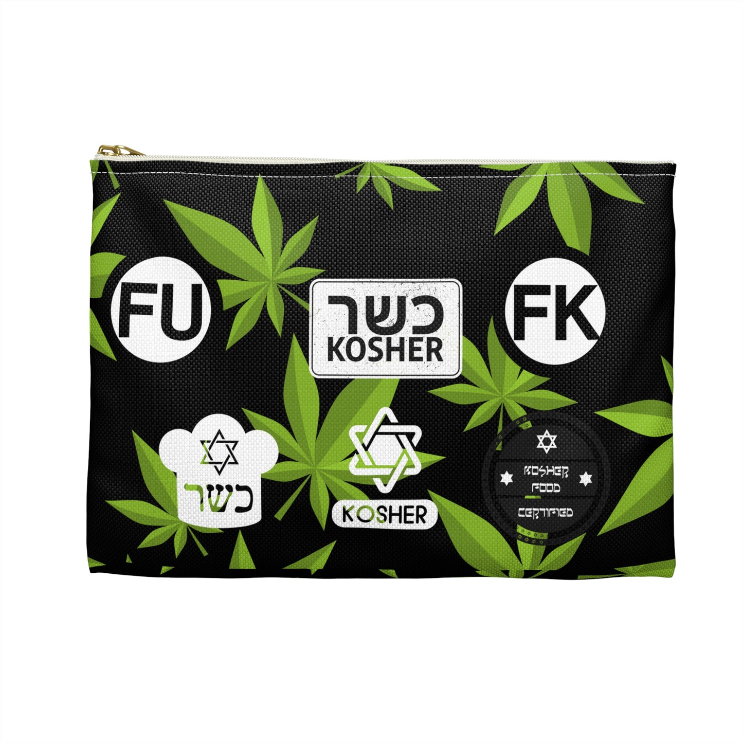 New Kosher Kush FK and FU certified - Accessory Pouch Black