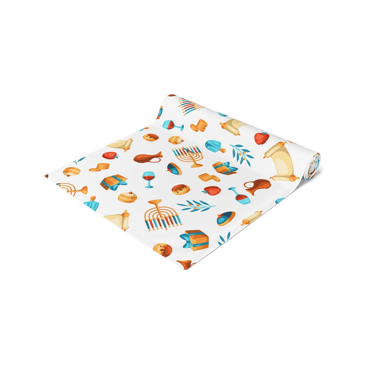 Hannukah Hanuka Hanukkah Chanukah Chanuka Chanukkah Channukah Chanukka 2 | Jewish Holiday Themed | Table Runner