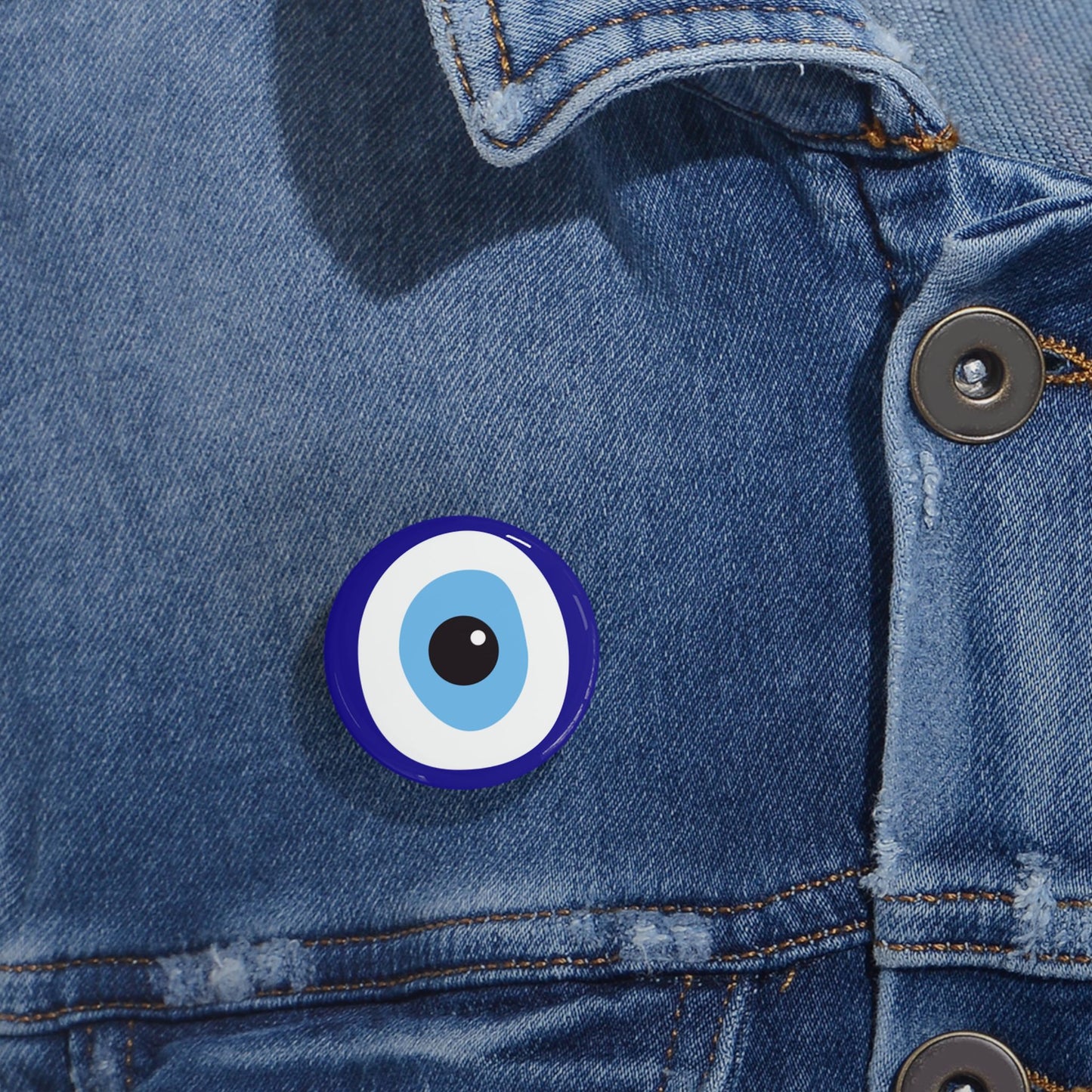 Ayin Hara Against Evil Eye Protection Pin Button Jewish Pins Judaica Judaism Art Bag Accessories Stand With Israel