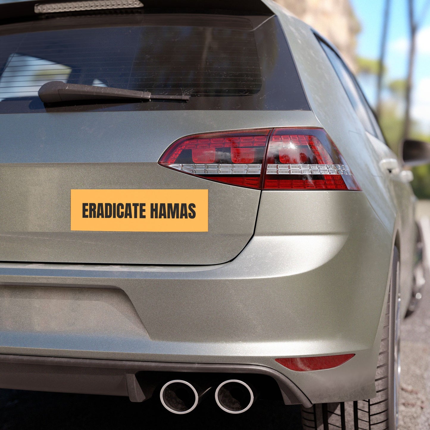 Eradicate Hamas Terror Organisation Car Magnet