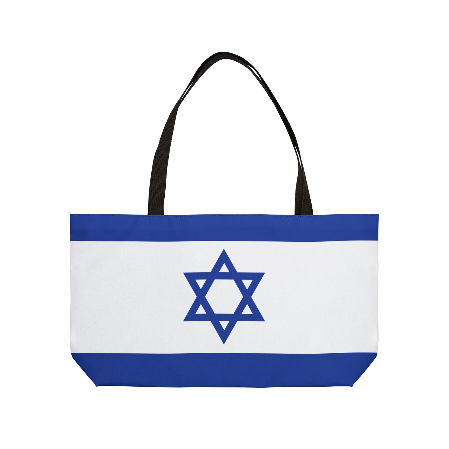 Israel Flag Weekender Tote Bag by Far Out Prints & Co.