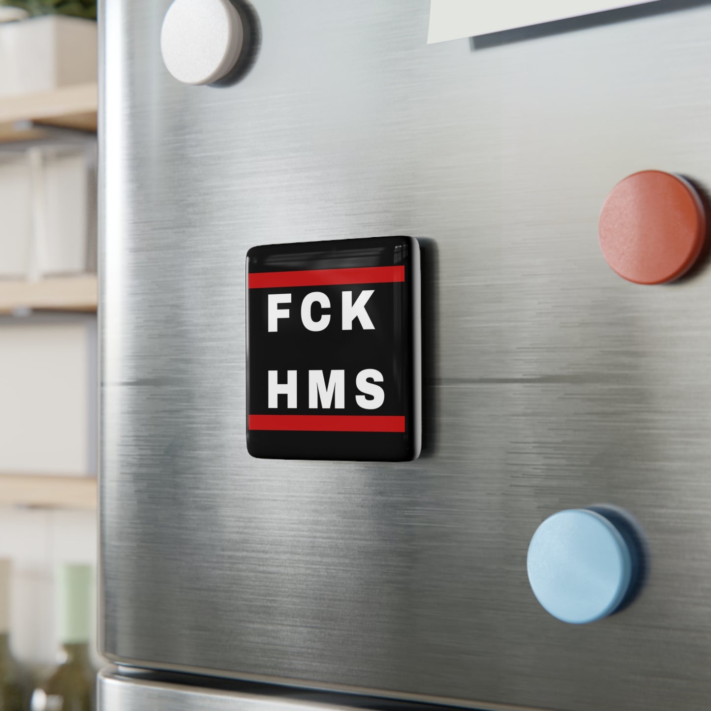 FCK HMS Magnets Stand With Israel Israeli Porcelain Magnet Square Magnets Gift Him Her Present Support Israel Judaism Judaica