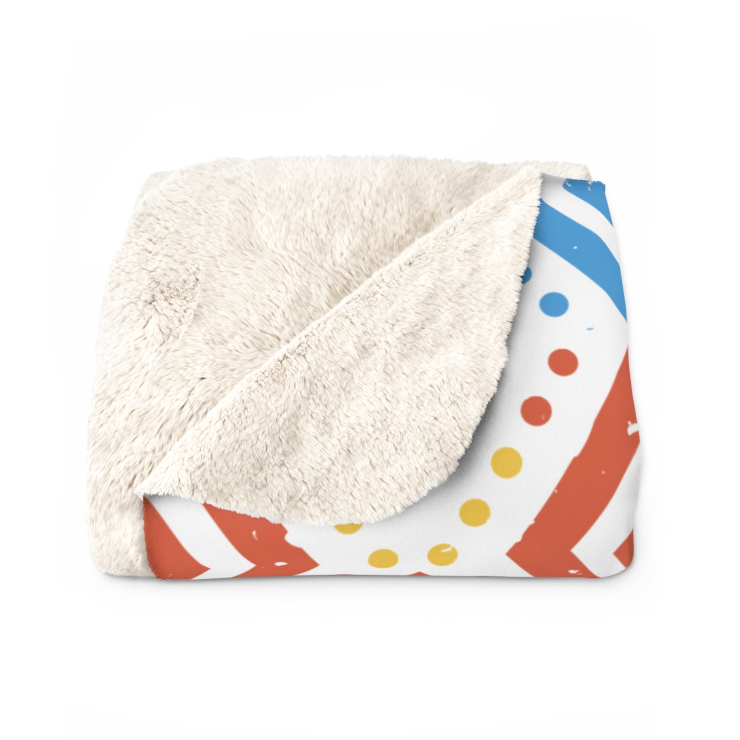 Fun, Bold and Jewish - Sherpa Fleece Blanket - by Far Out Prints & Co.