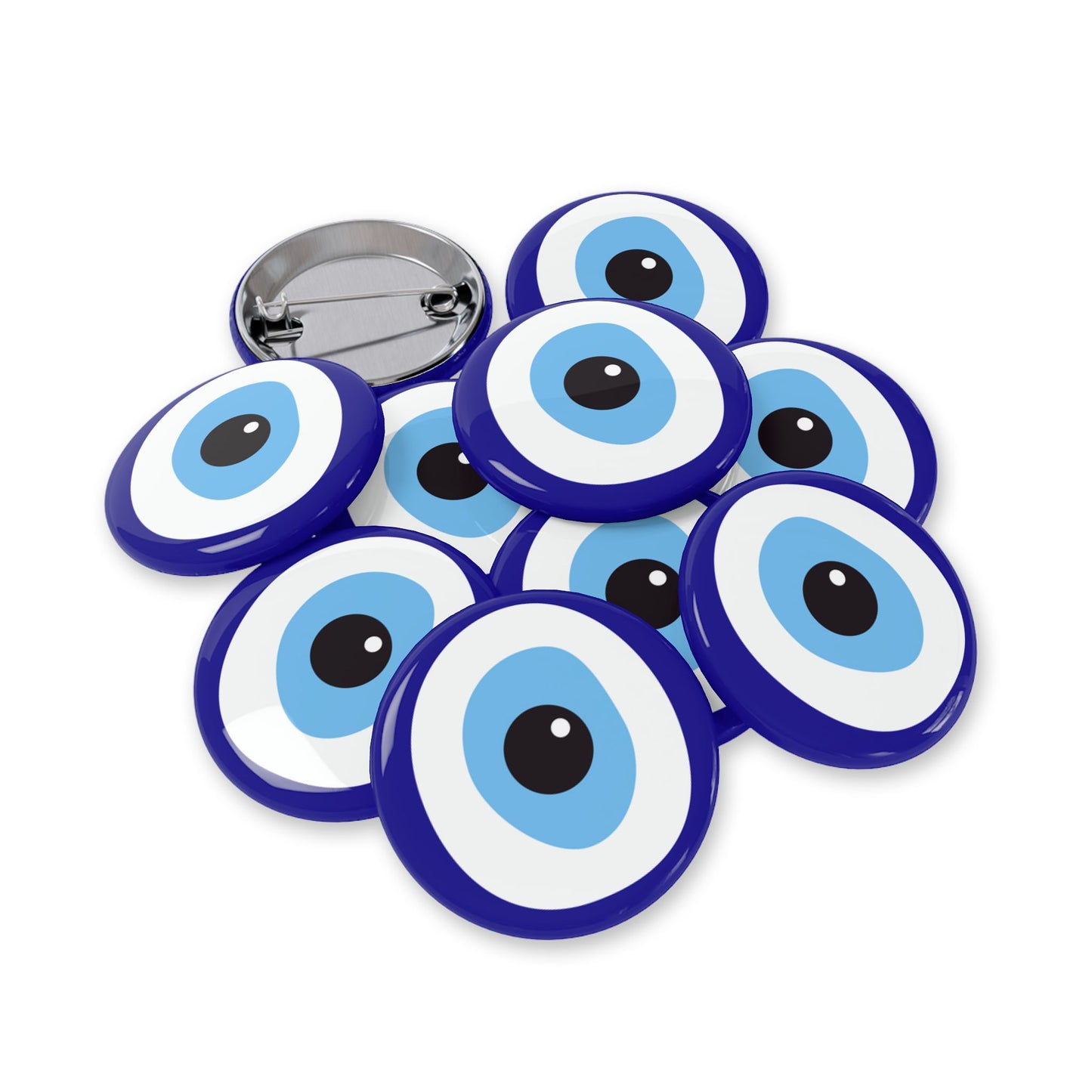 Ayin Hara Against Evil Eye Protection Pin Button Jewish Pins Judaica Judaism Art Bag Accessories Stand With Israel