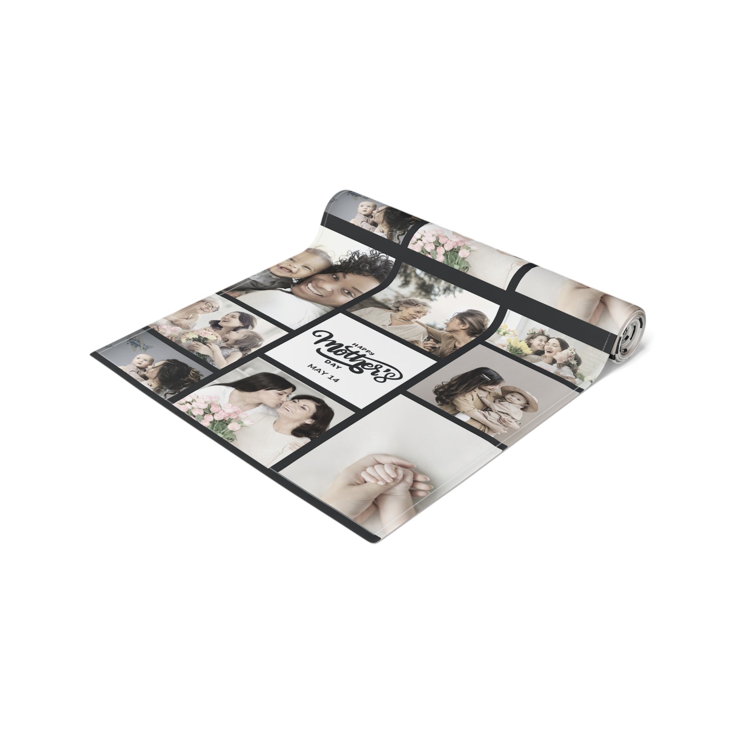 Custom Photo Collage Table Runner