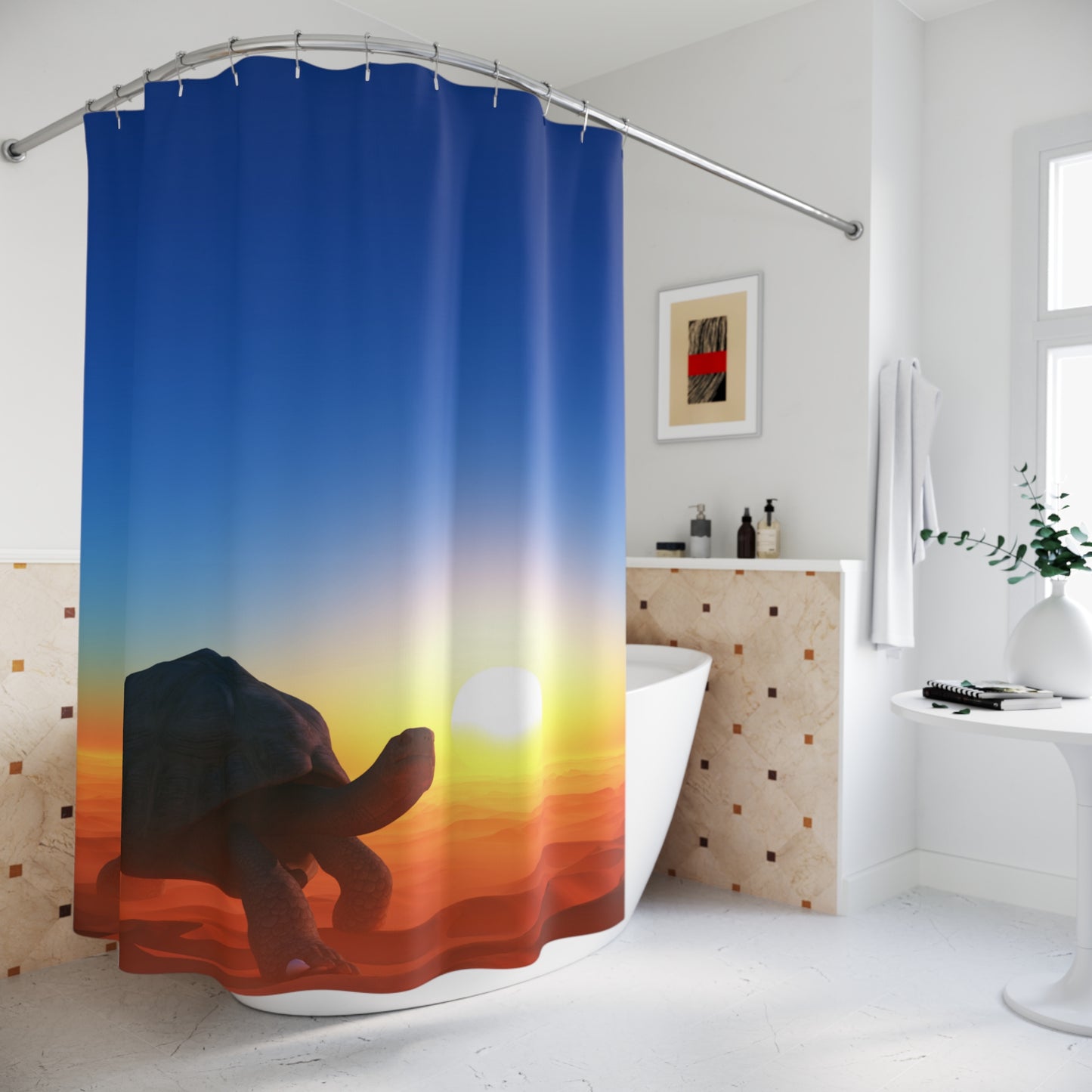 Tortoise Marine Life Design Shower Curtain