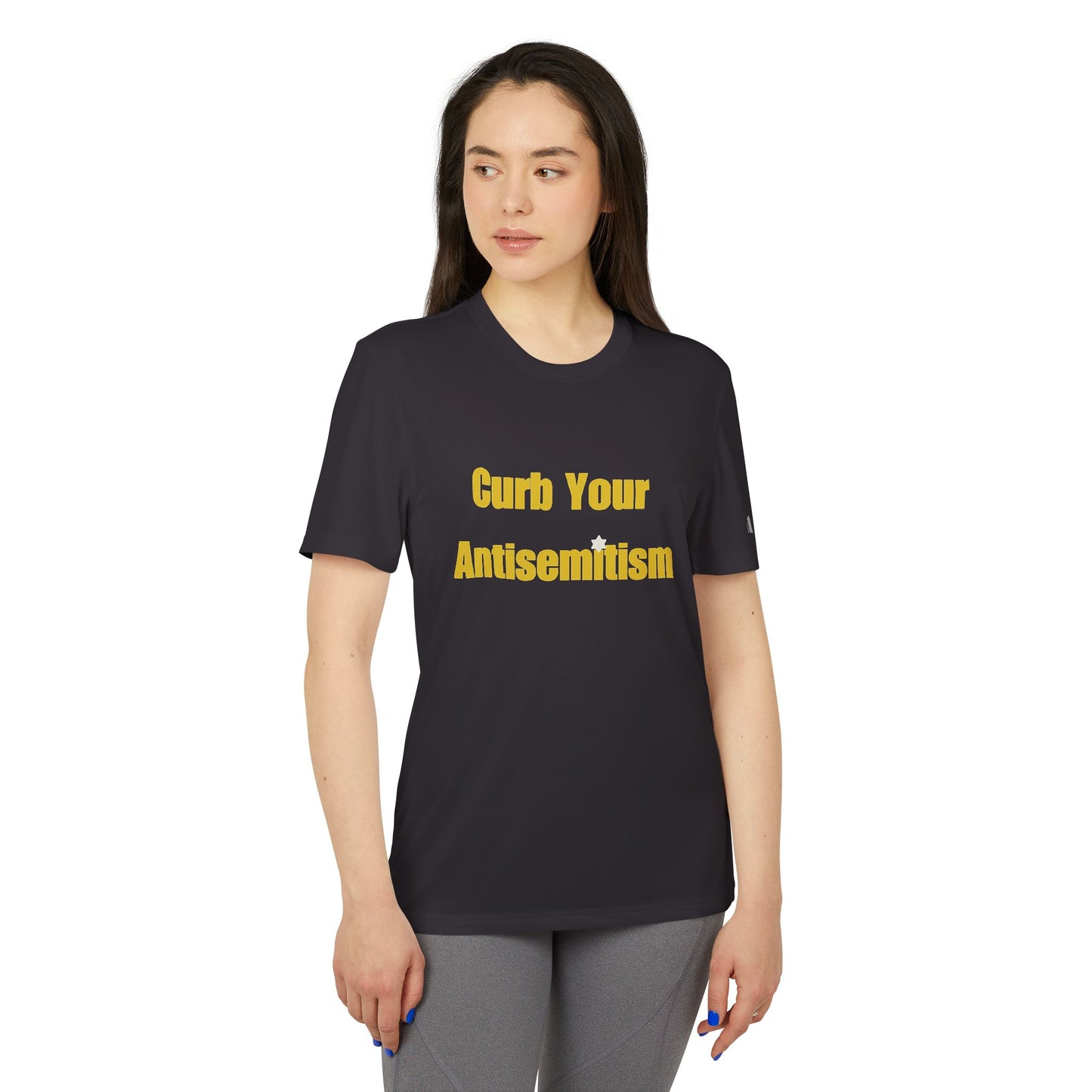 Curb Your Antisemitism Stand Against Hate Israel Shirt Tee Gift Present Jewish T Shirt Customized Unisex Sport T-Shirt Personalized Him Her