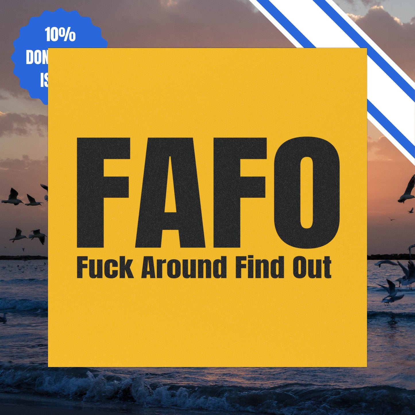 FAFO Fuck Around Find Out Car Magnets Gift Magnet Present for Him or Her for Car Quote Removable Magnet