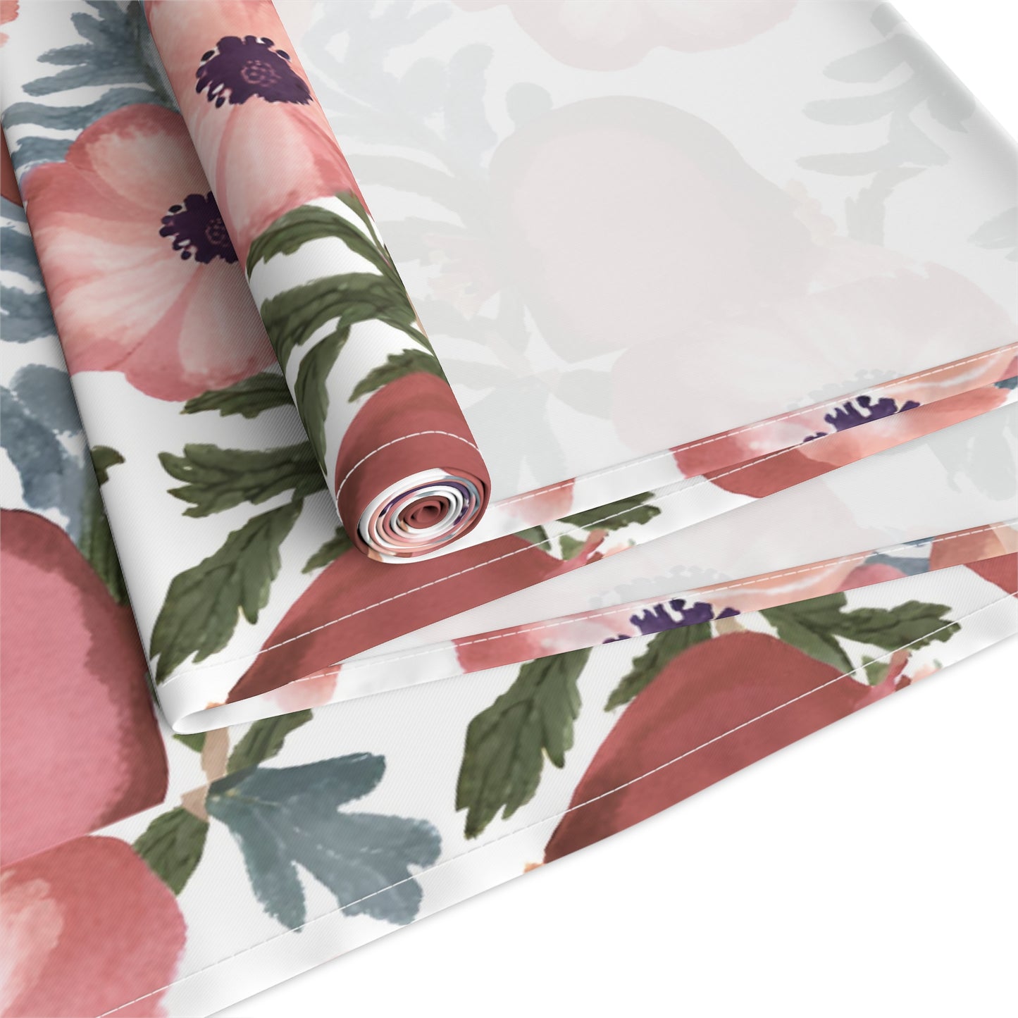 Rosh Hashanah Rosh HaShanah Rosh HaShana Rosh Ha-Shanah Pomegranate Anemone Flower Jewish Table Runner Israel Israeli Hebrew Table Runner