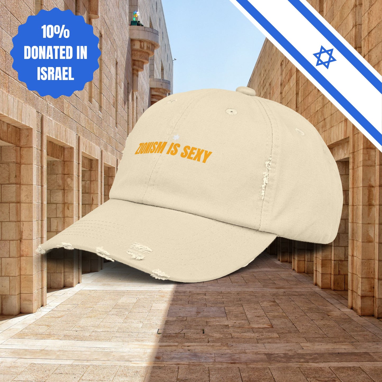 Zionism is Sexy Hat Distressed Cap Stand With Us United Zionism Zionist Judaism Gift Jewish Israel Present Israeli Uniform for Him Her Hat