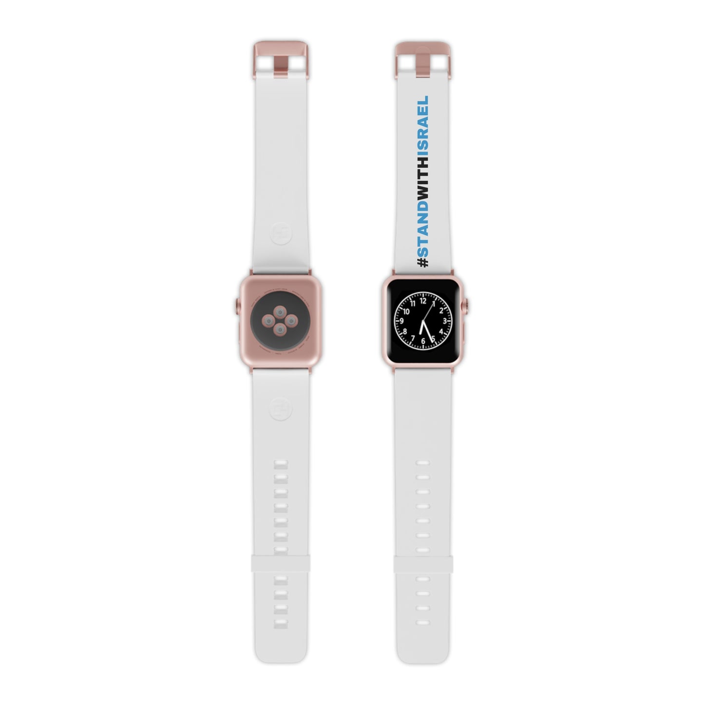 I Stand With Israel White Watch Band for Apple Watch by Far Out Prints & Co.