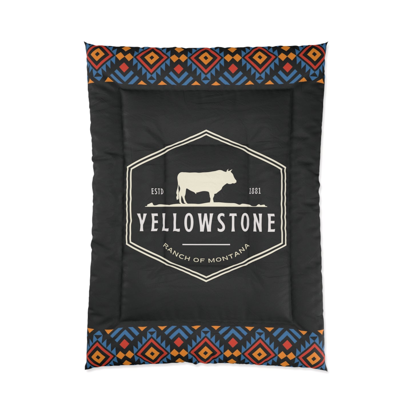 Yellowstone Ranch of Montana Darko Comforter by Far Out Prints & Co.