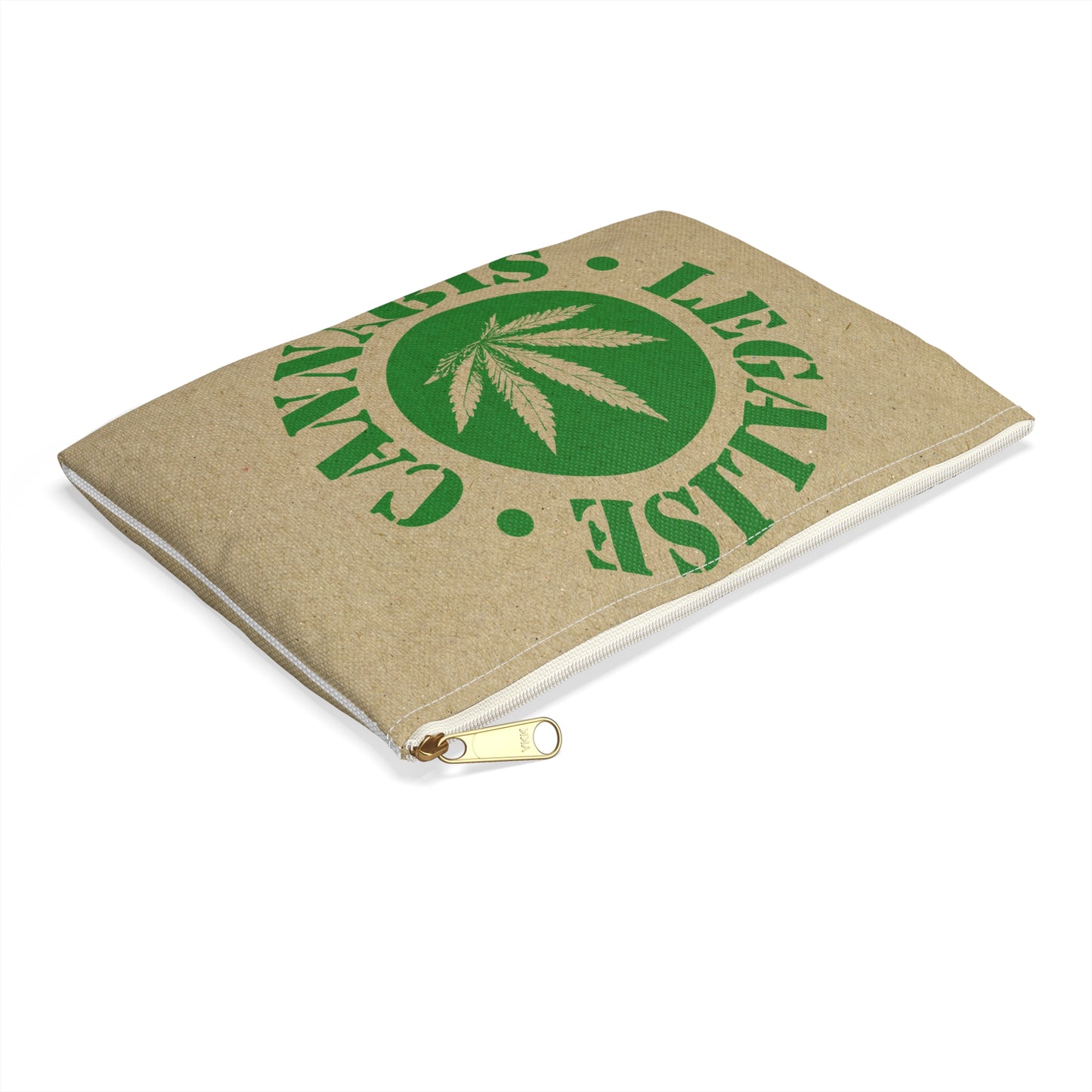 Legalise Cannabis - Accessory Pouch - Stoner Cannabis Weed Jewish Israeli Israel - by Far Out Prints & Co.