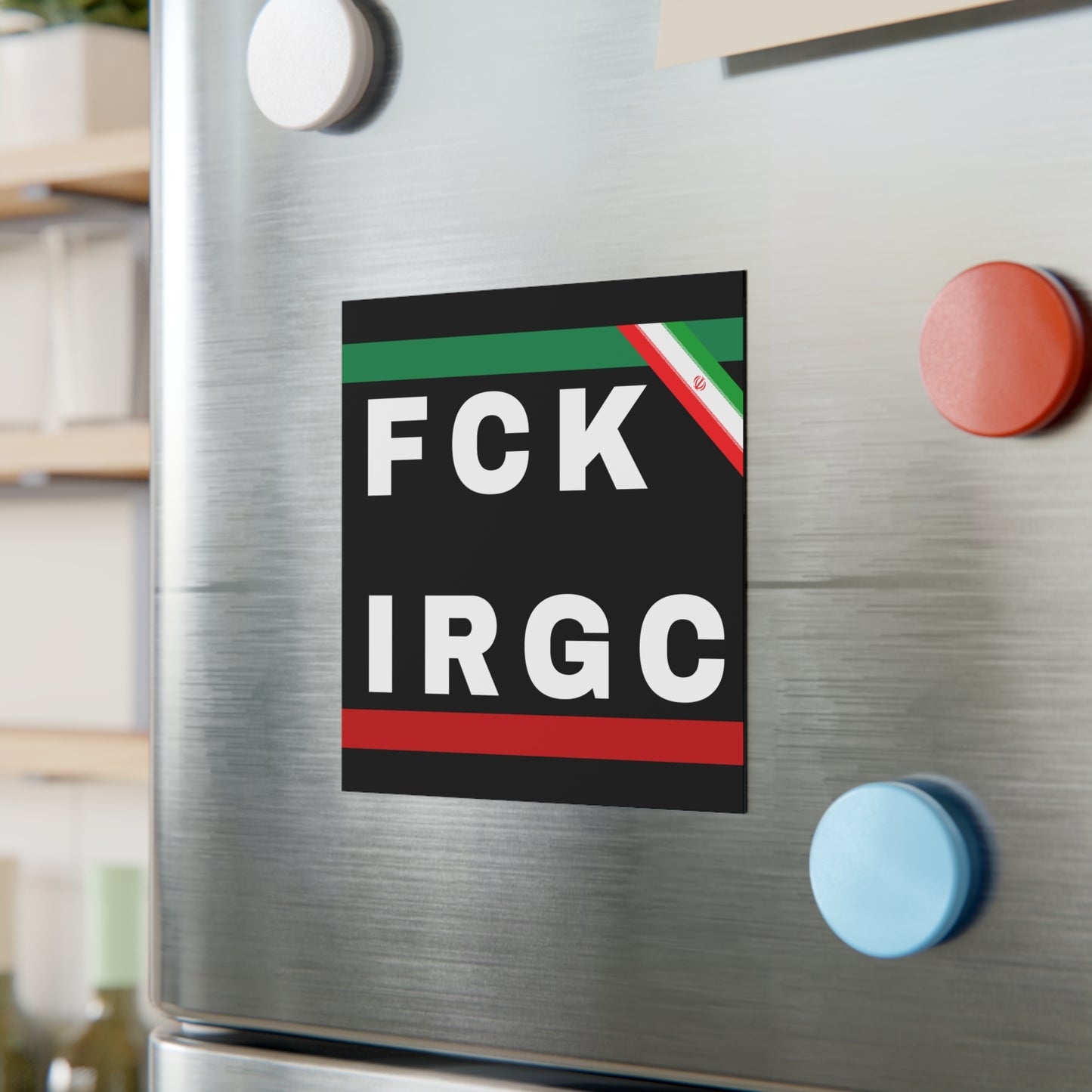 FCK IRGC Magnets Stand With Israel Israeli Square Magnet Magnets Gift Him Her Present Support Israel Judaism Judaica Support Israel