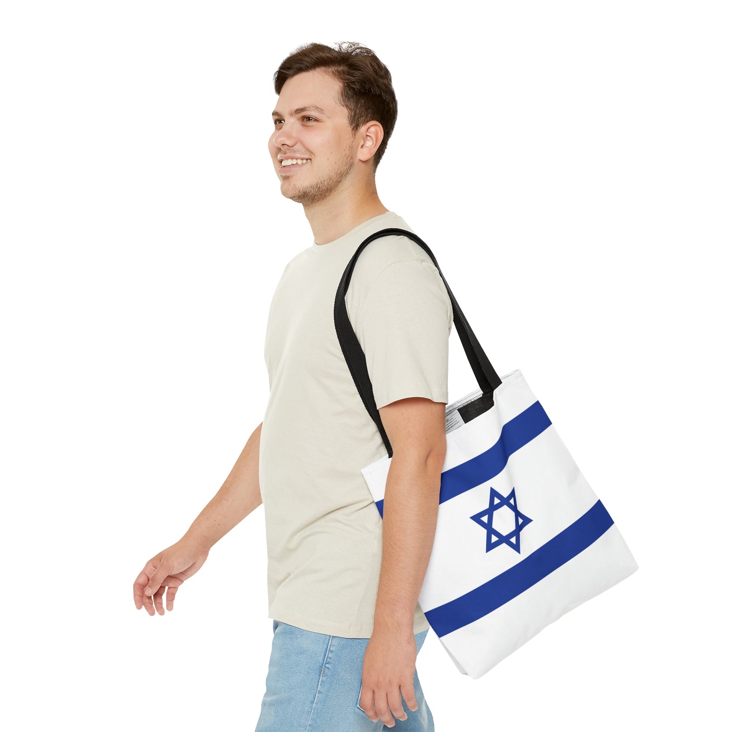 Israel Flag Tote Bag (AOP) by Far Out Prints & Co.