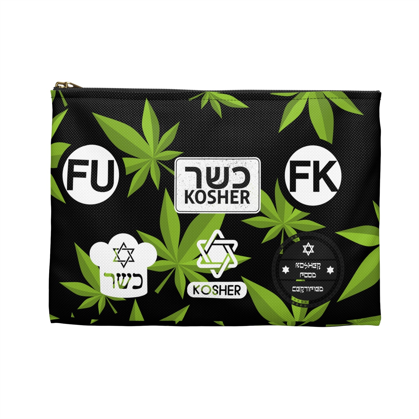New Kosher Kush FK and FU certified - Accessory Pouch Black