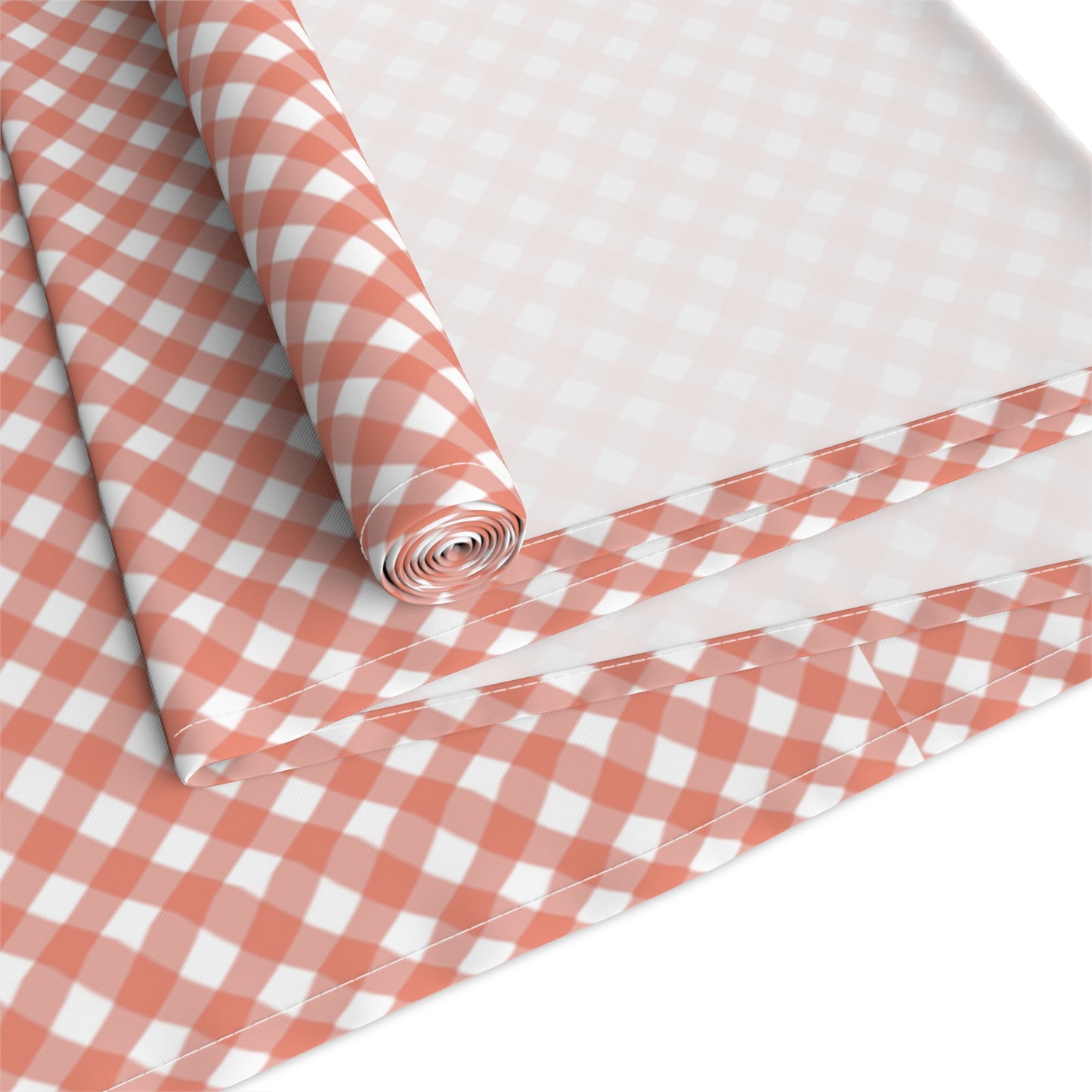 Gingham Checkered Classic Restaurant Style | Premium Table Runner | by Far Out Prints & Co.