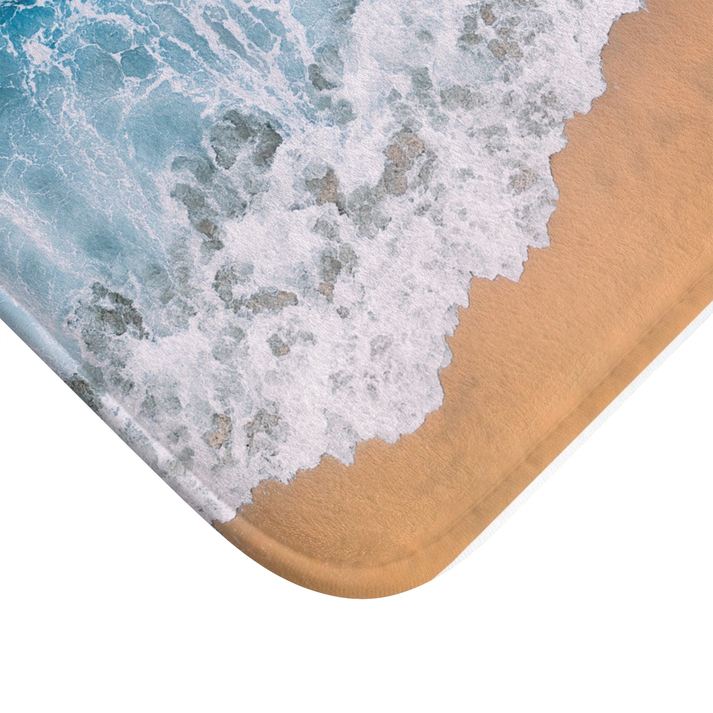 Beach Themed Bath Mat - Custom Designed Photo Print - by Far Out Prints & Co.