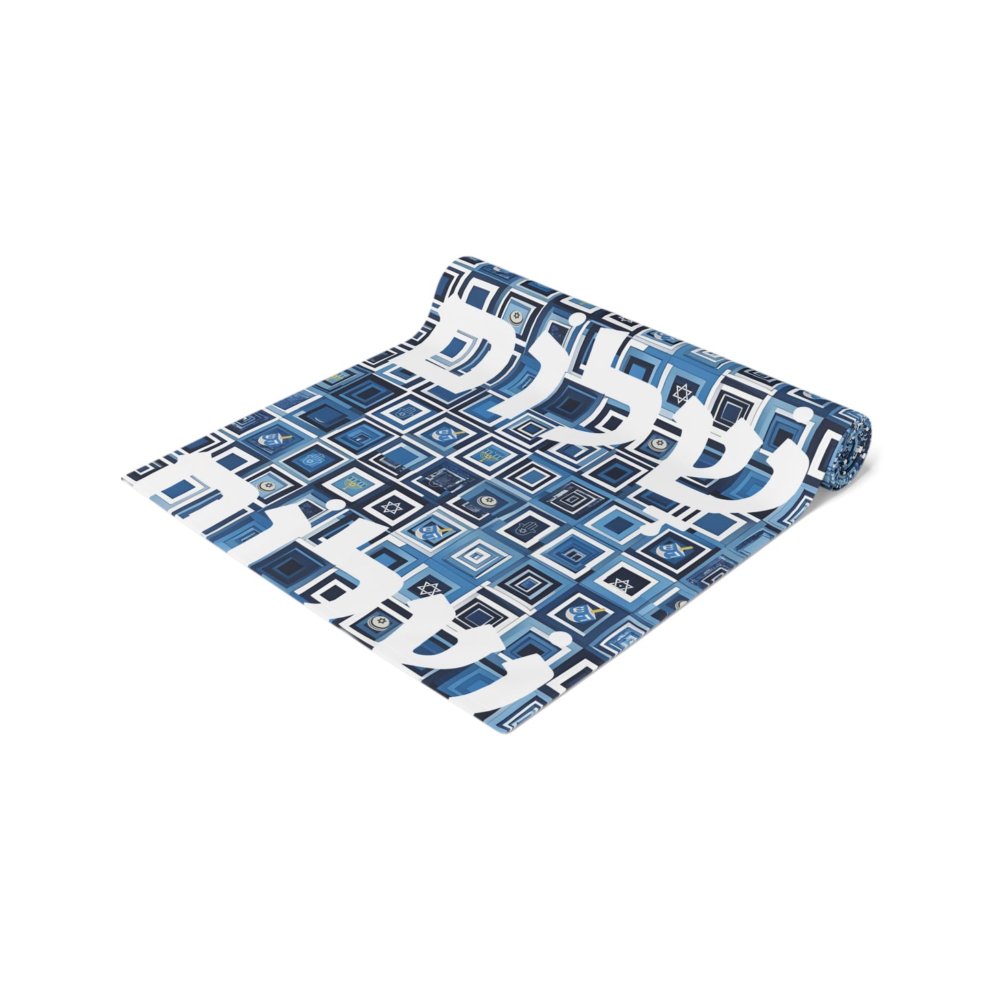 Jewish Table Runner Shalom Peace Love Israel Israeli Hebrew Judaism Zionist Stand With Israel Holiday Passover Shabbat Table Runner