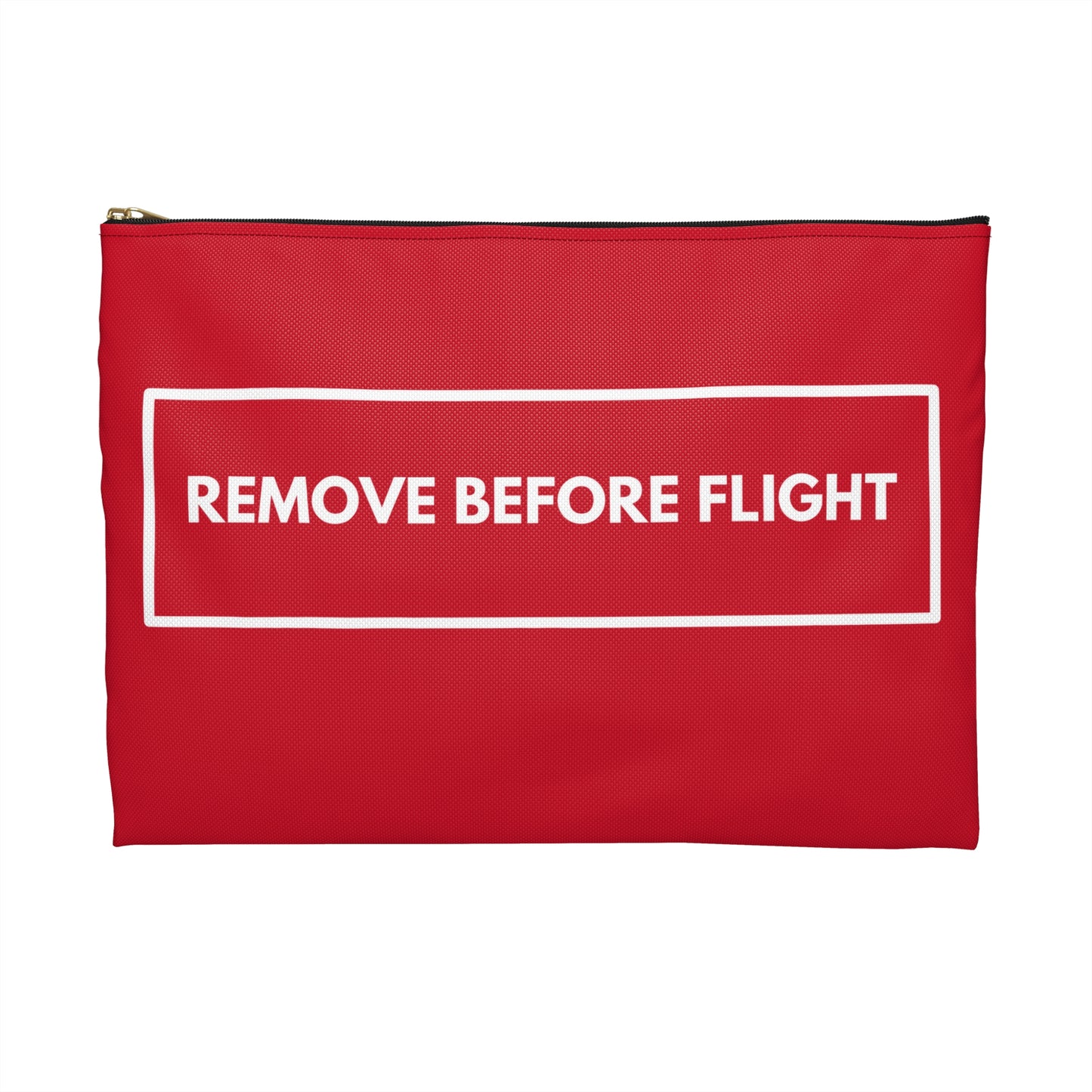 Remove Before Flight | Pilot Aviation Lovers | Travel Accessory Pouch | by Far Out Prints & Co.