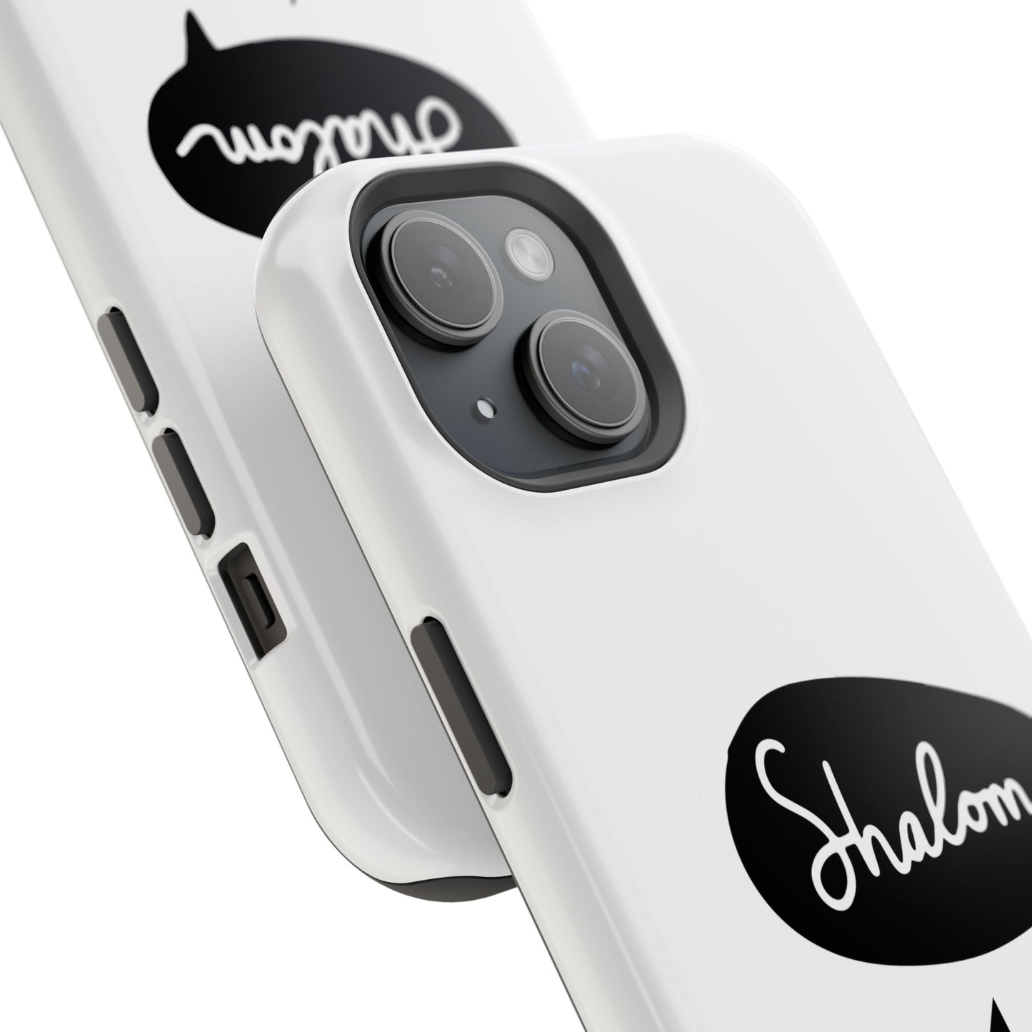 Shalom MagSafe Tough Phone Cases - Hebrew Israel Israeli Jewish Judaism Judaica - by Far Out Prints & Co.