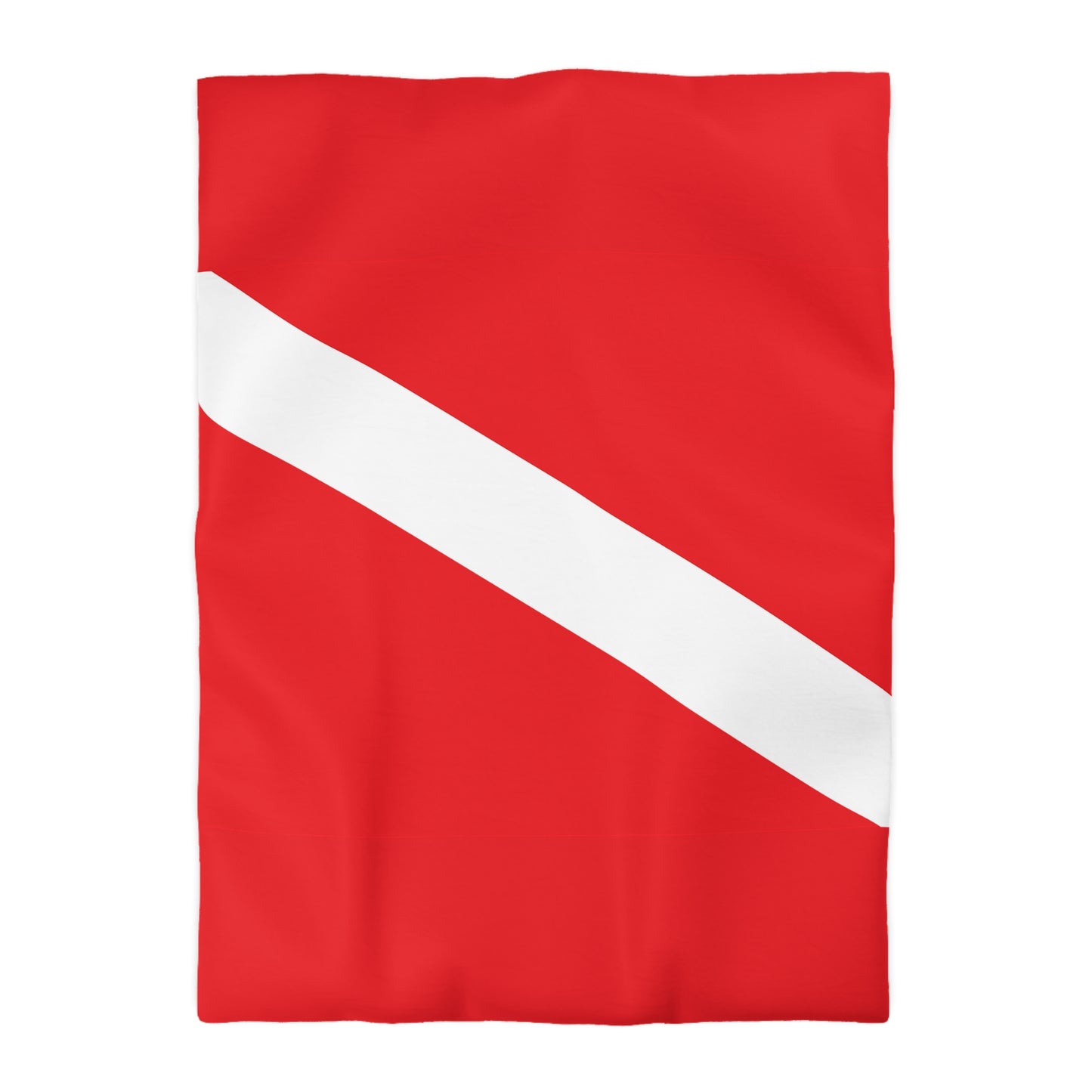 Diver Down Flag Microfiber Duvet Cover Scuba Diving Freediver Ocean Love Microfiber Duvet Cover Gift for Divers Him Her Present Ocean Lover