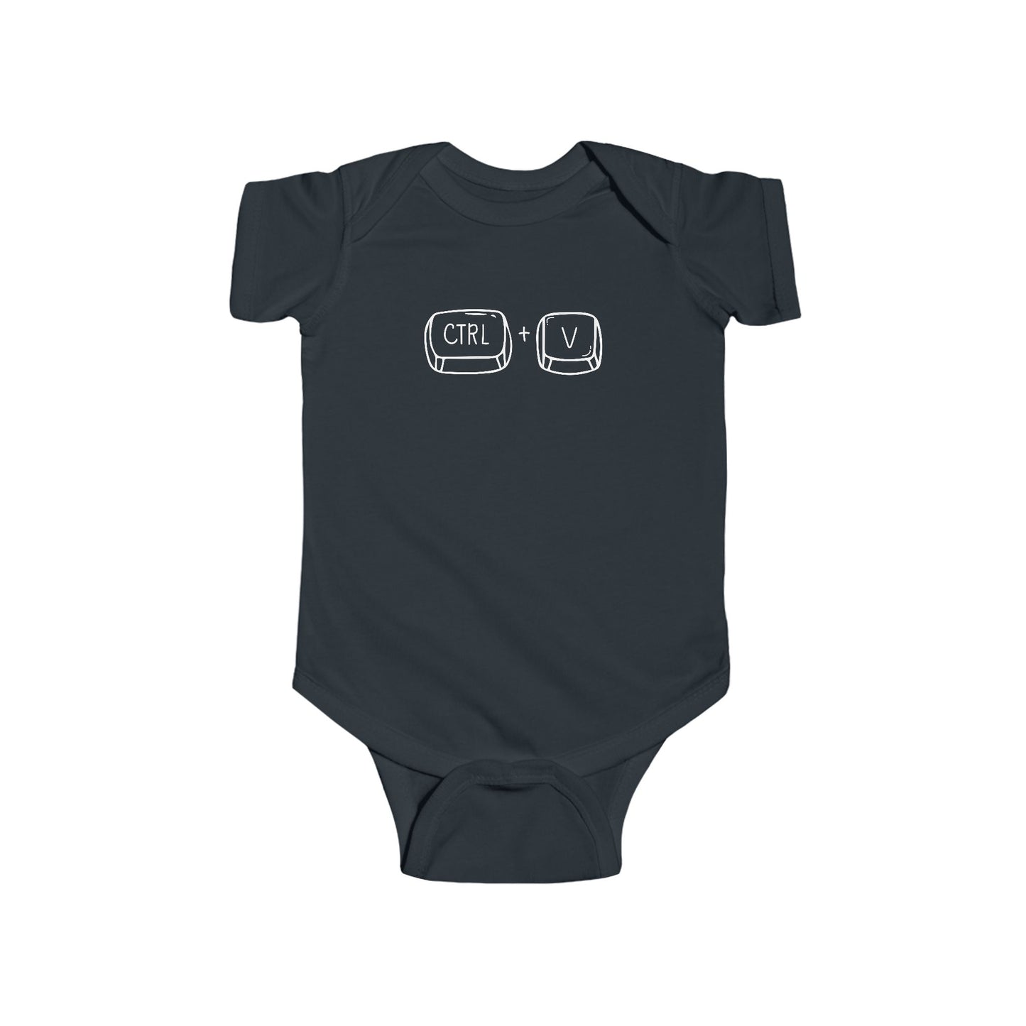 Control V Copy Paste Infant Fine Jersey Bodysuit Funny Mommy Gifts Newborn Baby Shower Presents Birthday