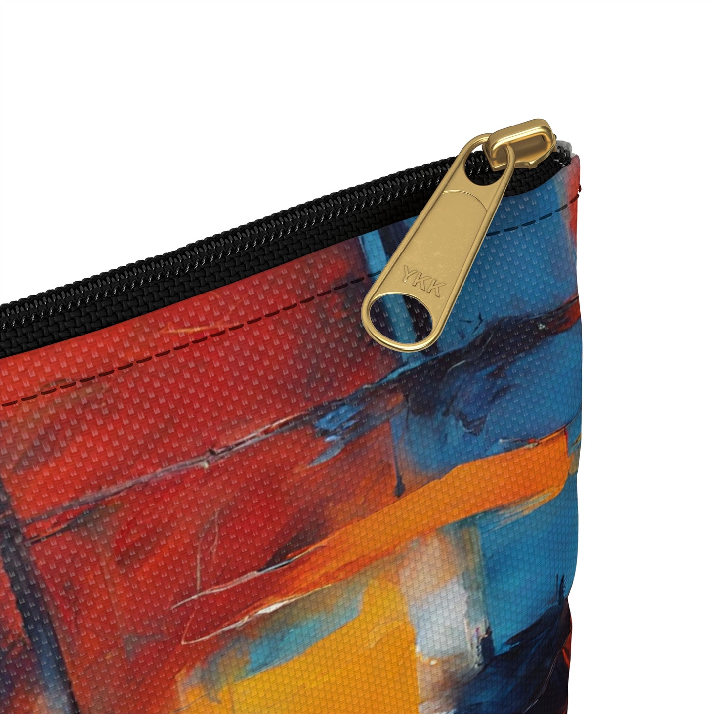 Acrylic Art Painting - Accessory Pouch - Judaism Jewish Israeli Israel - by Far Out Prints & Co.