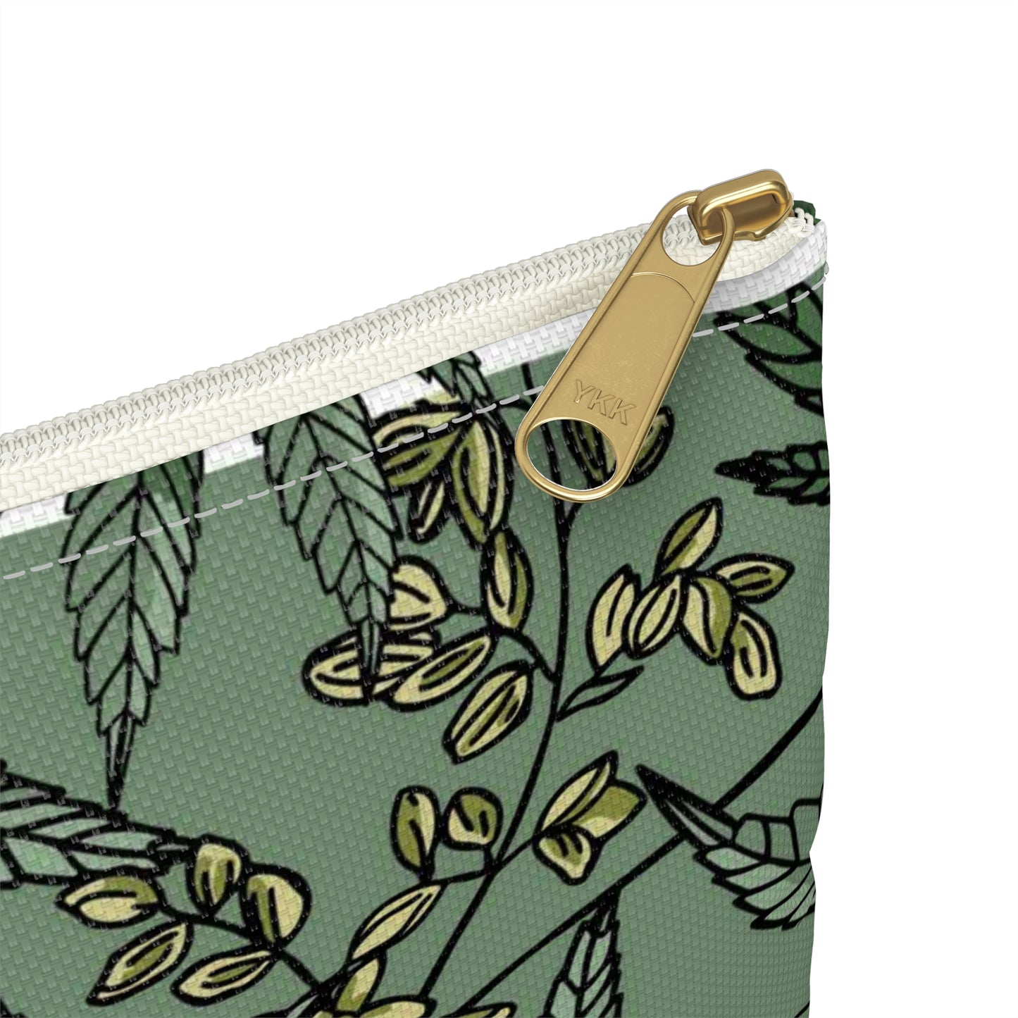 Male Marijuana Pattern - Accessory Pouch - Stoner Cannabis Weed Jewish Israeli Israel - by Far Out Prints & Co.