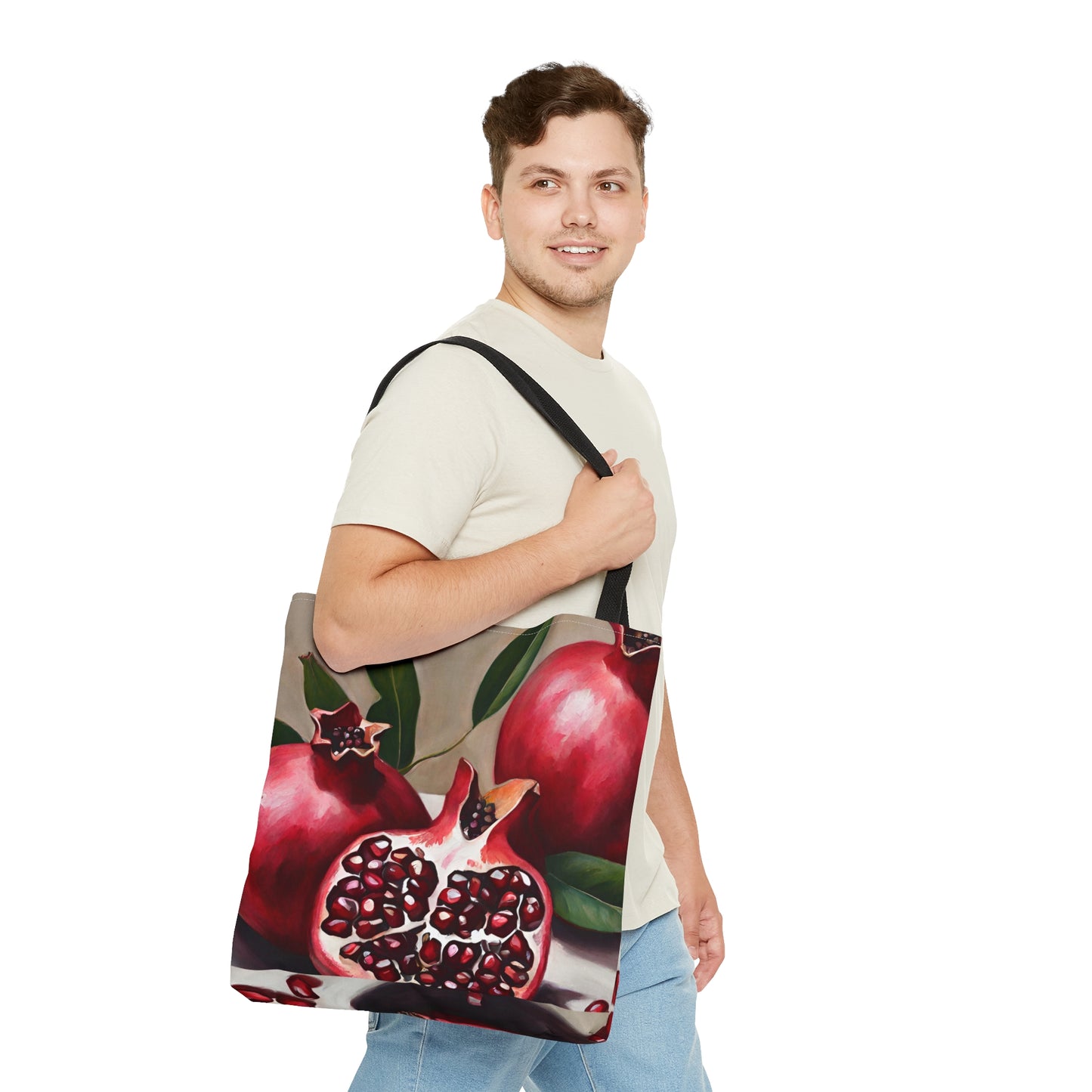 Pomegranate Tote Bag - Multiple Sizes (AOP) by Far Out Prints & Co.