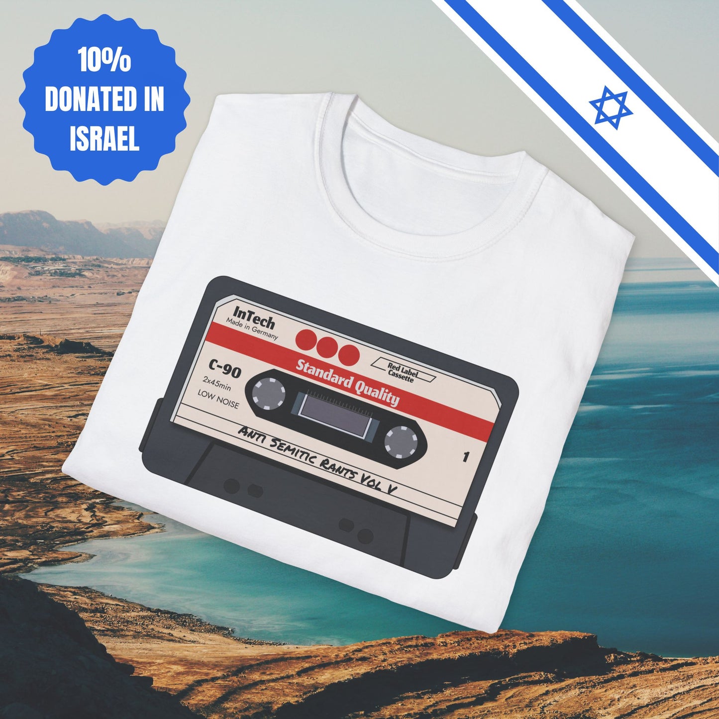 Anti Semitic Rants Vol V - Cotton Tee - Tshirts Gift Presents Israel Israeli Jew Jewish Judaism Judaica Stand With Us