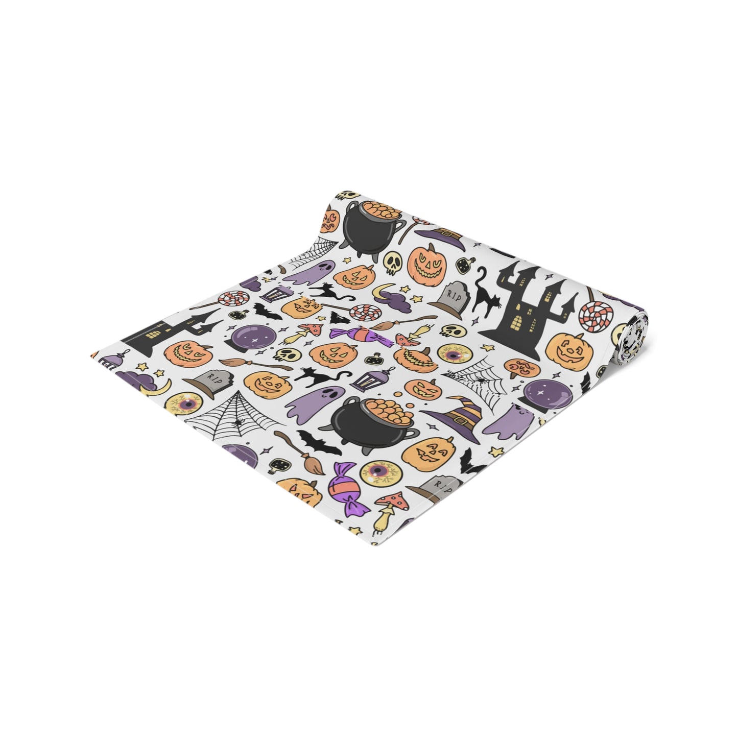 Halloween Decorations | Festive Holiday Themed Kitchen Dining Table Decor | Table Runner | Far Out Prints Co.