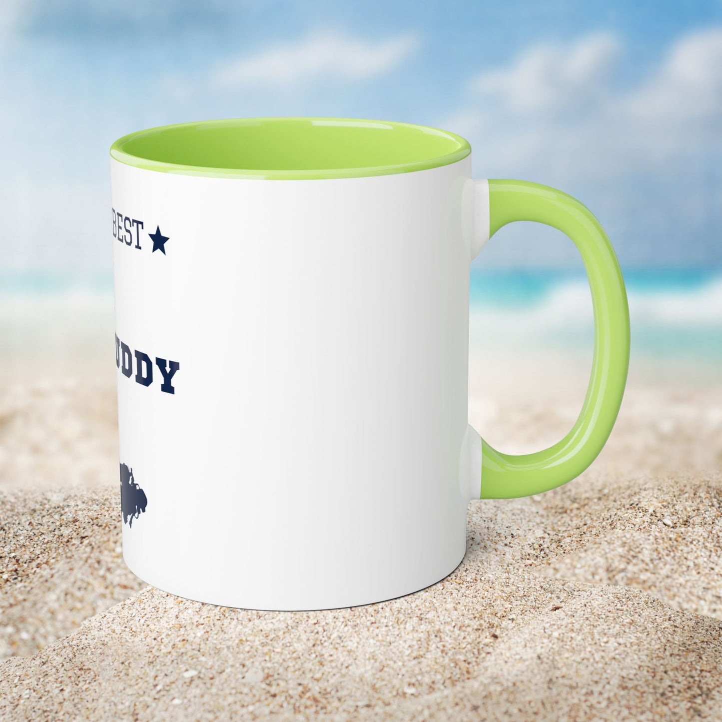 Worlds Best Dive Buddy | Scuba Life | Scuba Diving Lovers | Accent Mugs, 11oz | by Far Out Prints & Co
