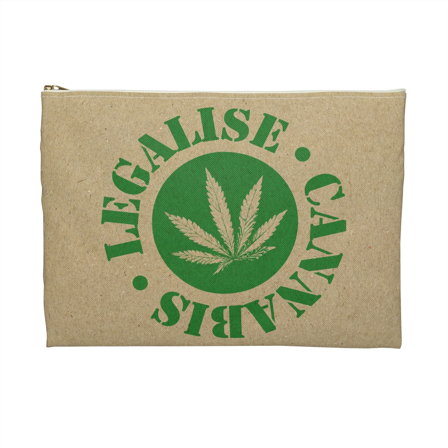 Legalise Cannabis - Accessory Pouch - Stoner Cannabis Weed Jewish Israeli Israel - by Far Out Prints & Co.