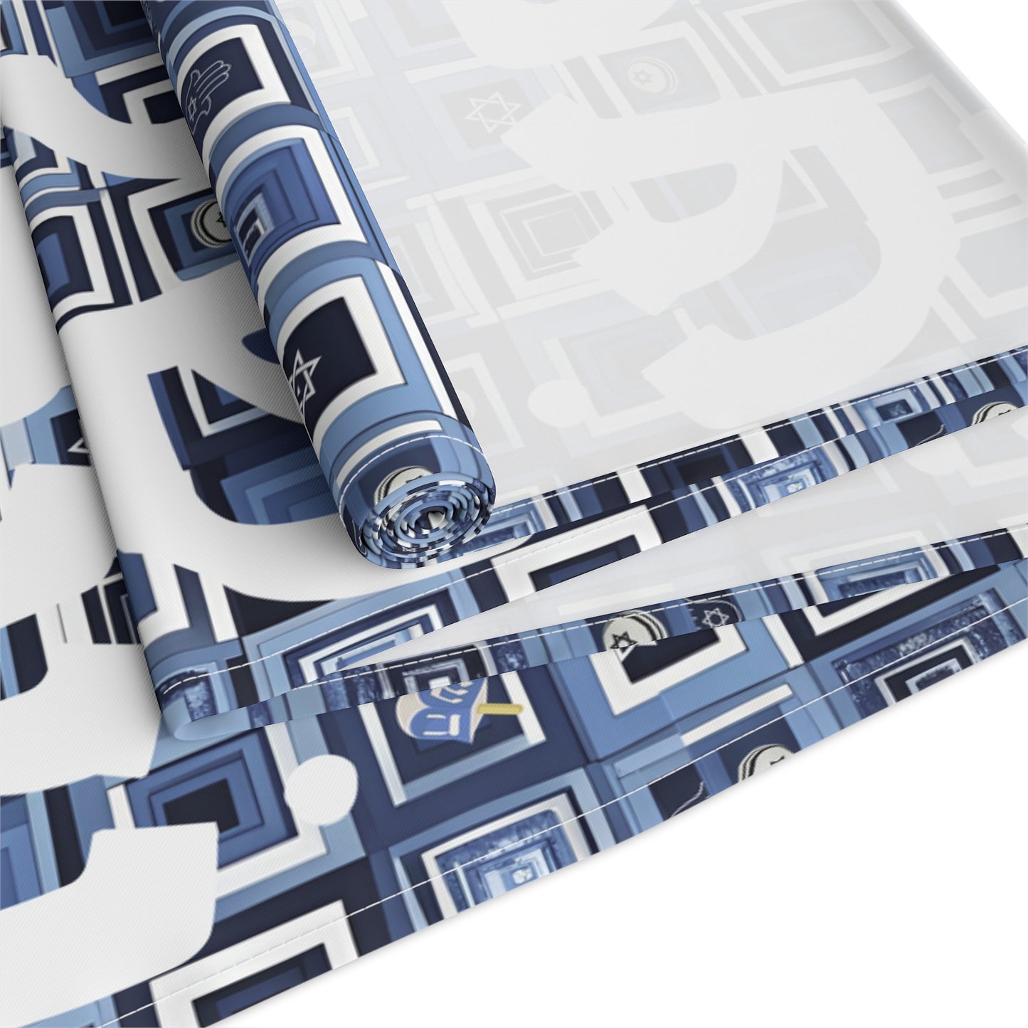Jewish Table Runner Shalom Peace Love Israel Israeli Hebrew Judaism Zionist Stand With Israel Holiday Passover Shabbat Table Runner