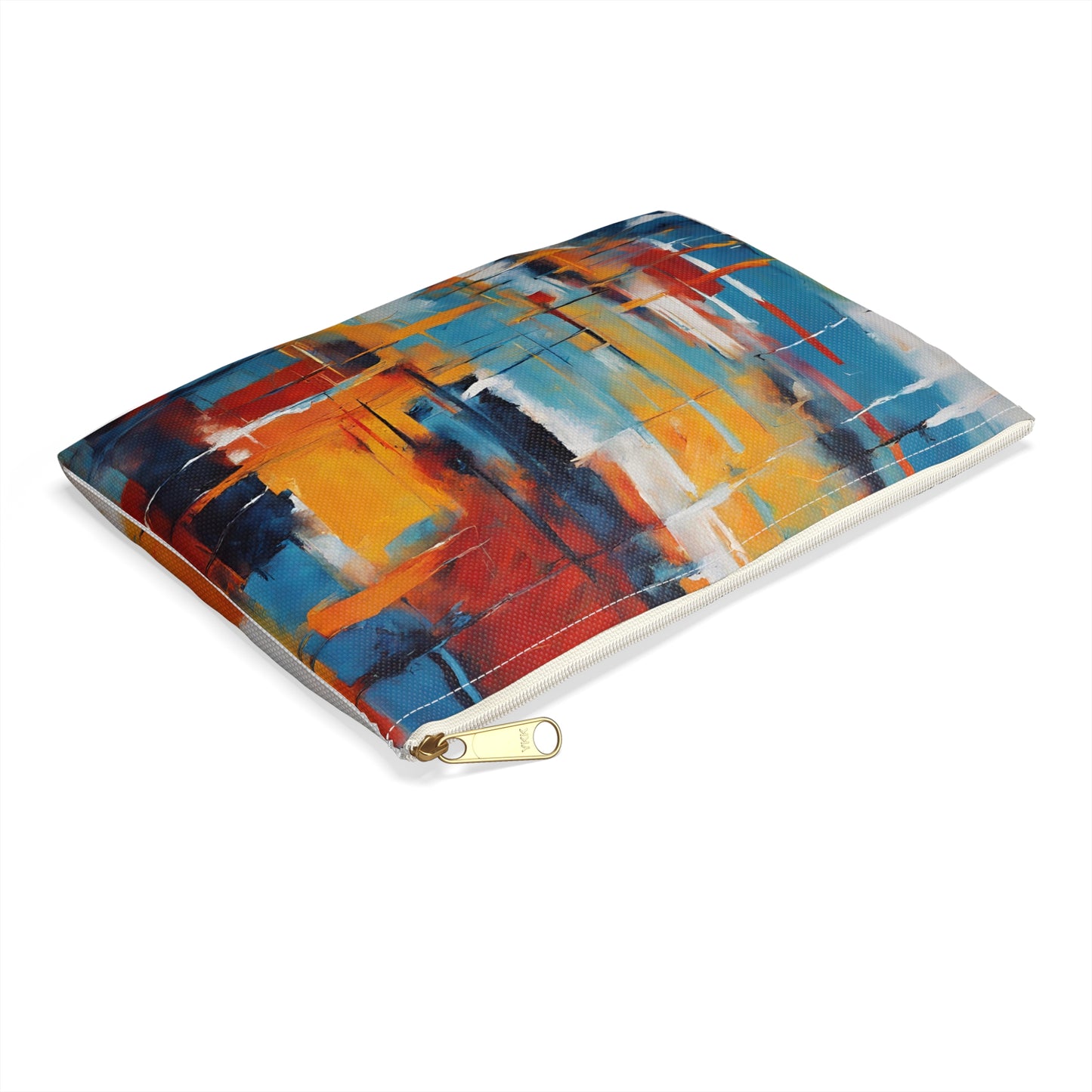 Acrylic Art Painting - Accessory Pouch - Judaism Jewish Israeli Israel - by Far Out Prints & Co.
