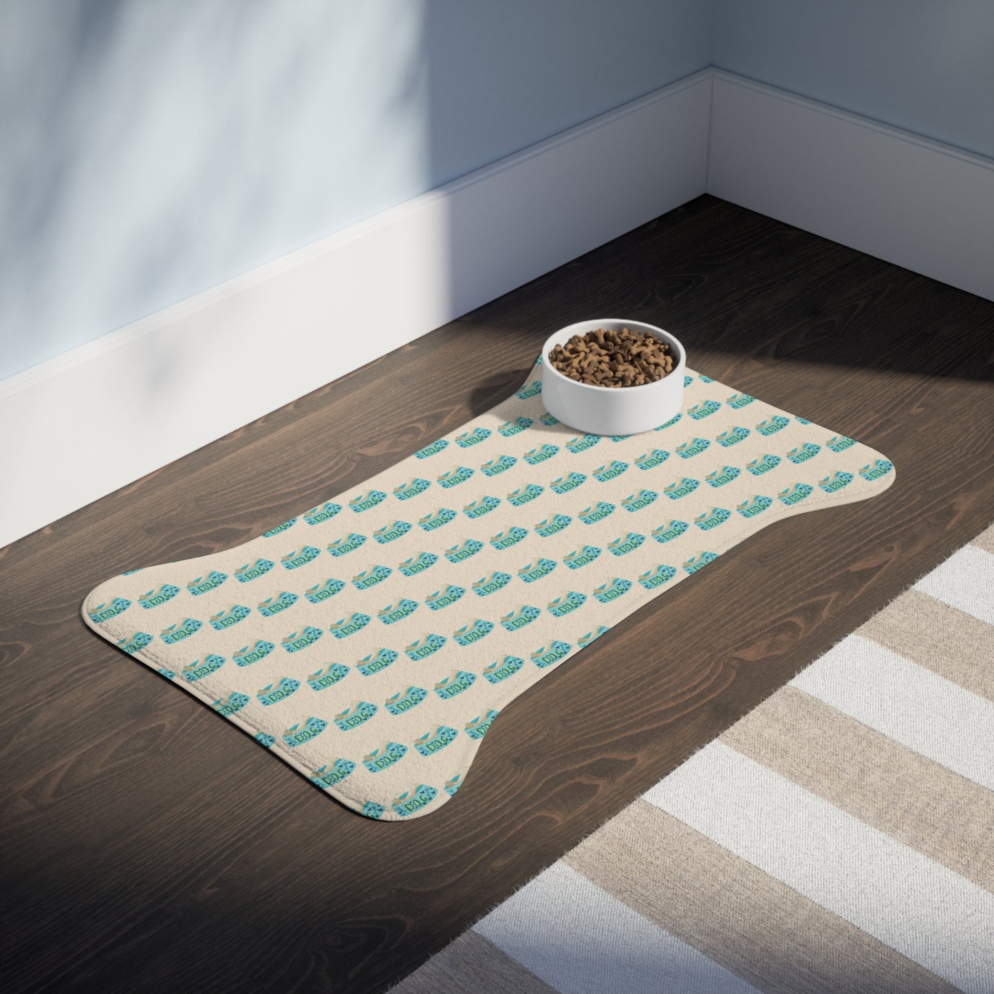 Dogs and Cats Bowls Pattern - Pet Feeding Mats - Pets Present Feeding Gift Animal Lovers Gifts Him Her Dog Cat Presents Animals