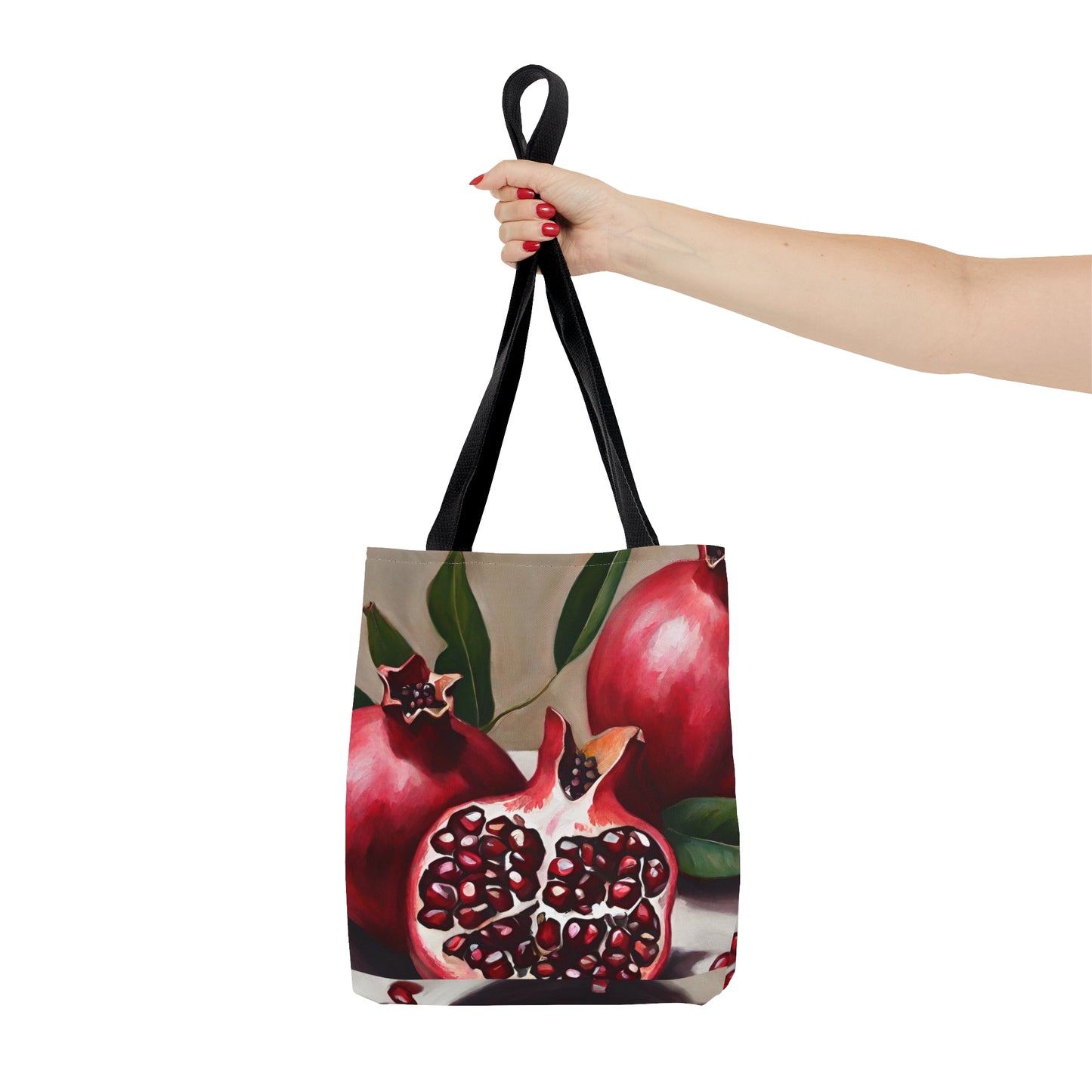 Pomegranate Tote Bag - Multiple Sizes (AOP) by Far Out Prints & Co.