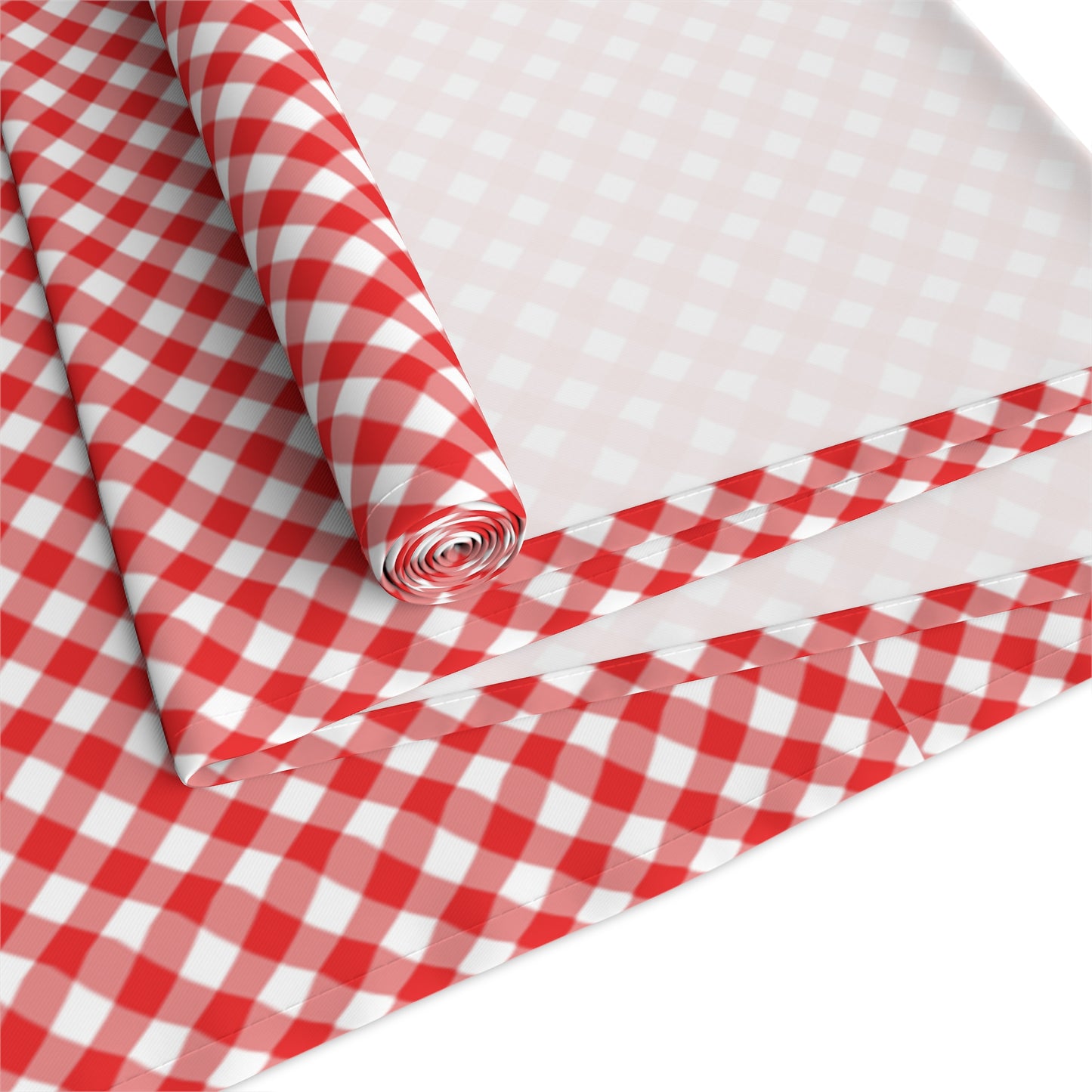 Gingham Checkered Classic Restaurant Style | Premium Table Runner | by Far Out Prints & Co.