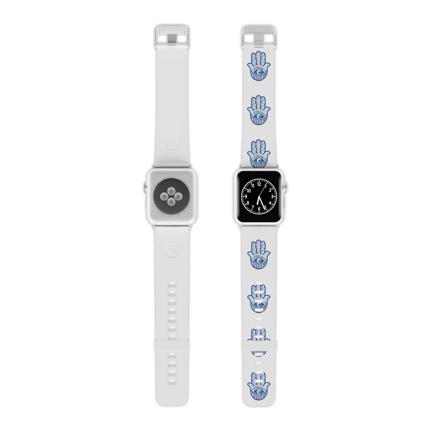 Hamsa Blue Watch Band for Apple Watch by Far Out Prints & Co.