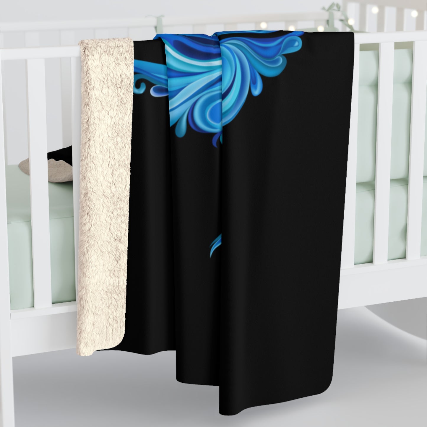 Blue Whale Sherpa Fleece Blanket