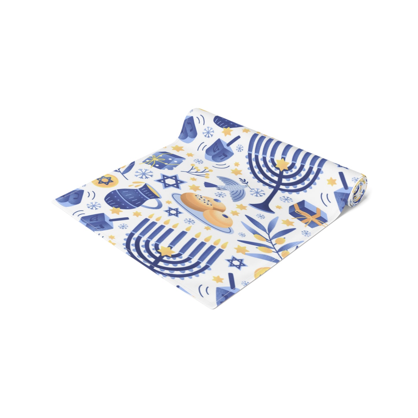 Hannukah Hanuka Hanukkah Chanukah Chanuka Chanukkah Channukah Chanukka | Jewish Holiday Themed | Table Runner