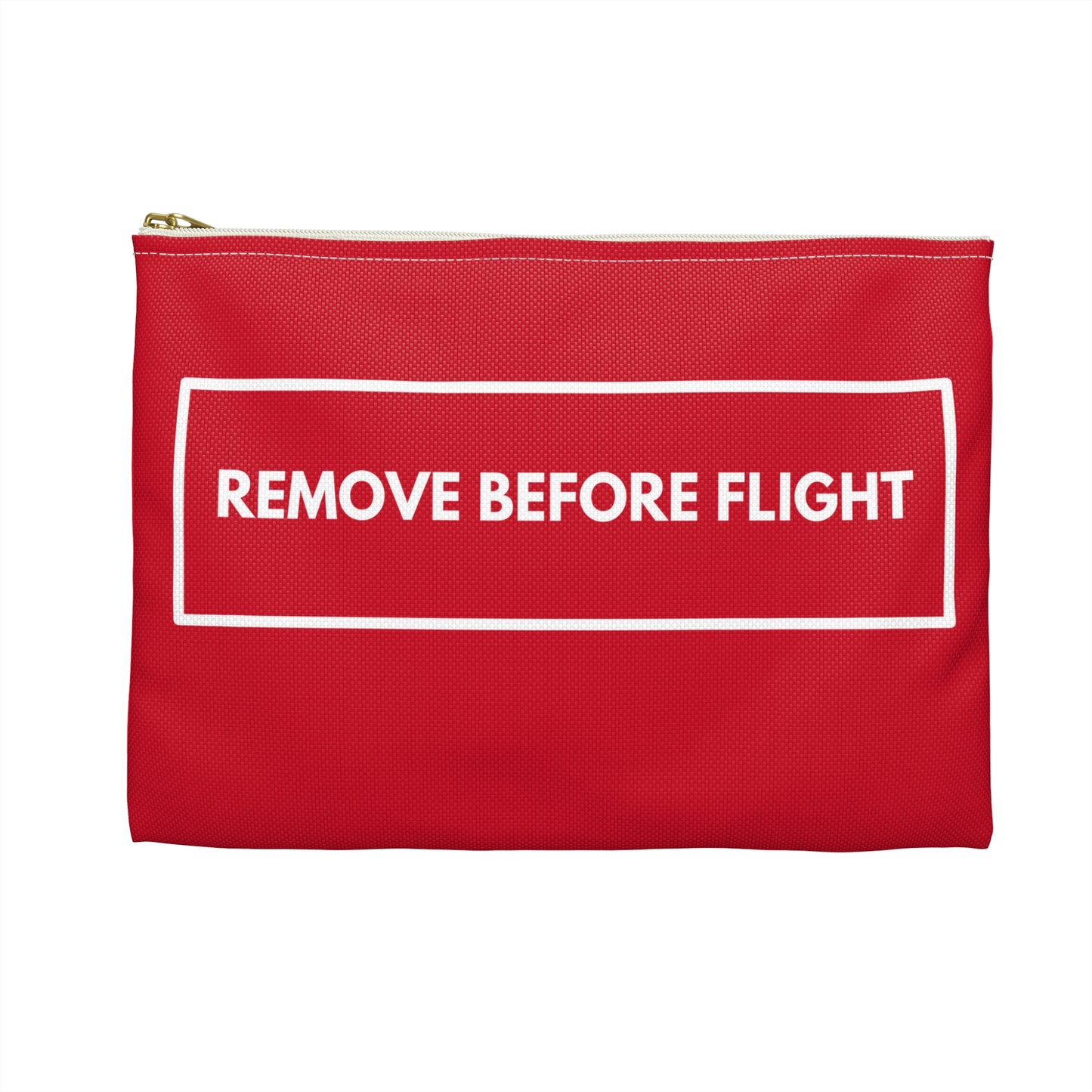 Remove Before Flight | Pilot Aviation Lovers | Travel Accessory Pouch | by Far Out Prints & Co.