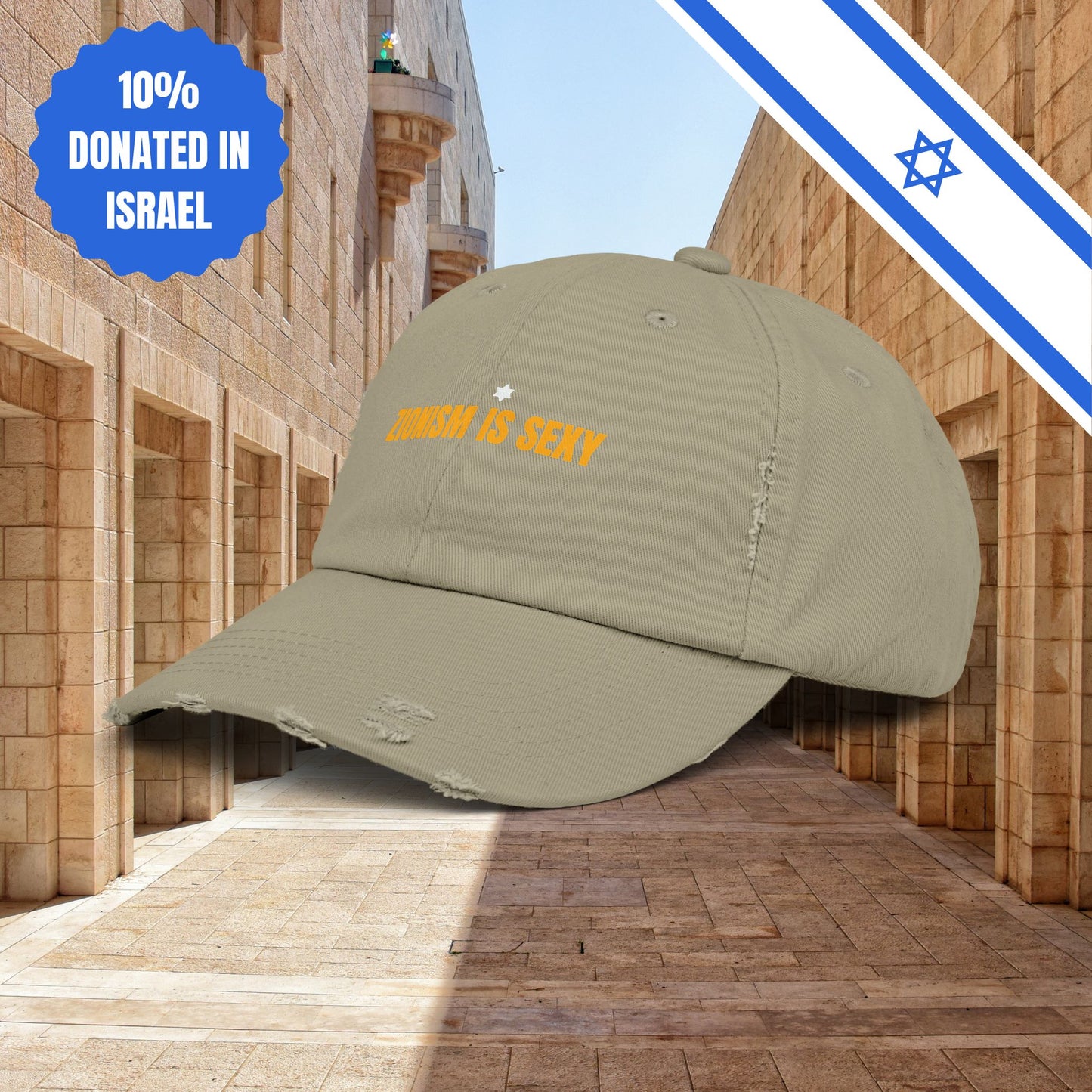 Zionism is Sexy Hat Distressed Cap Stand With Us United Zionism Zionist Judaism Gift Jewish Israel Present Israeli Uniform for Him Her Hat