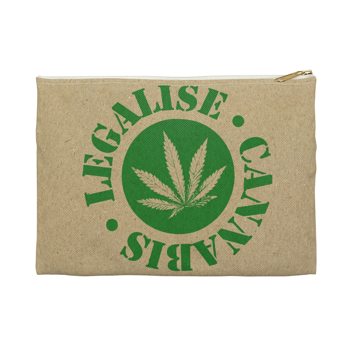 Legalise Cannabis - Accessory Pouch - Stoner Cannabis Weed Jewish Israeli Israel - by Far Out Prints & Co.